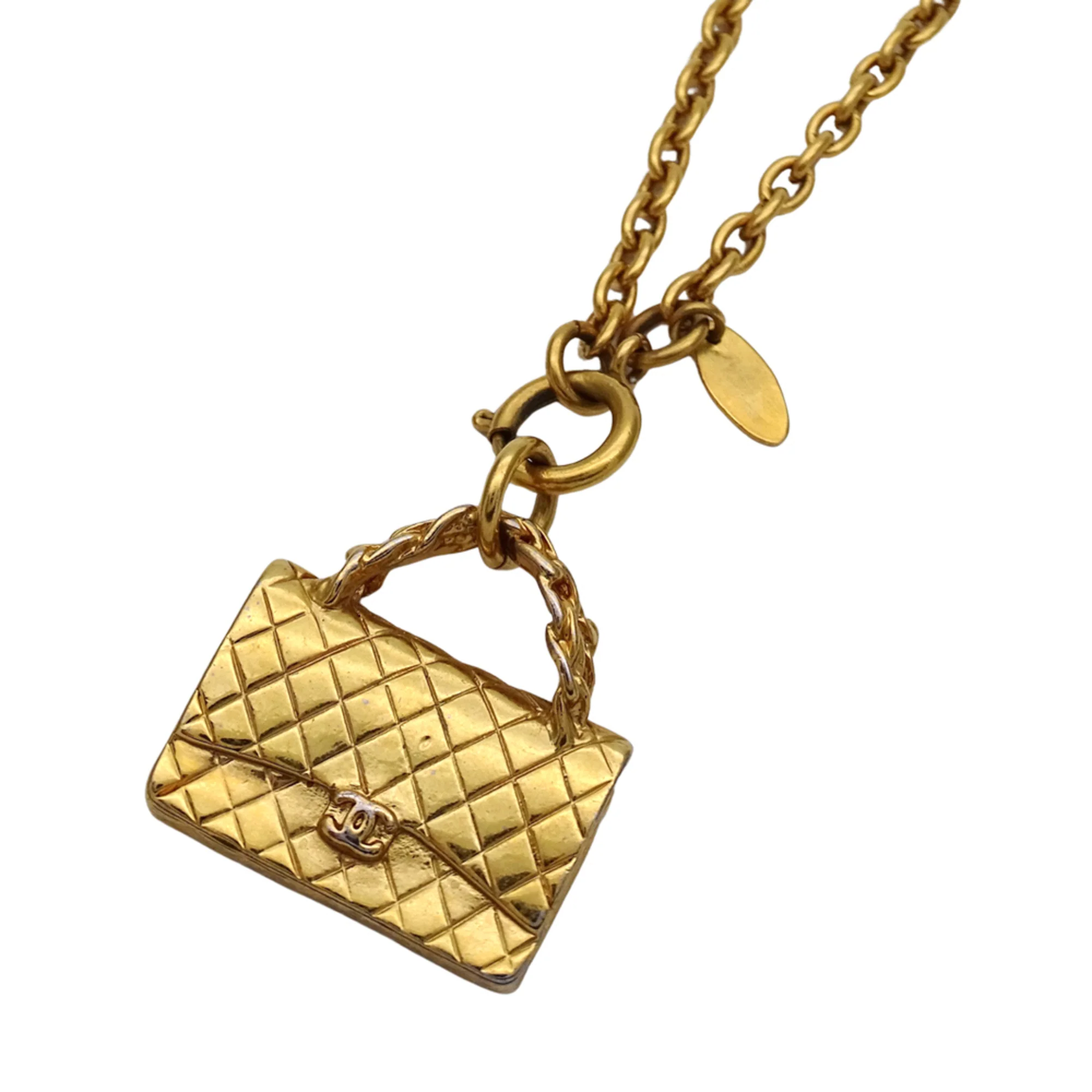 Matelasse Pendant Necklace Gold