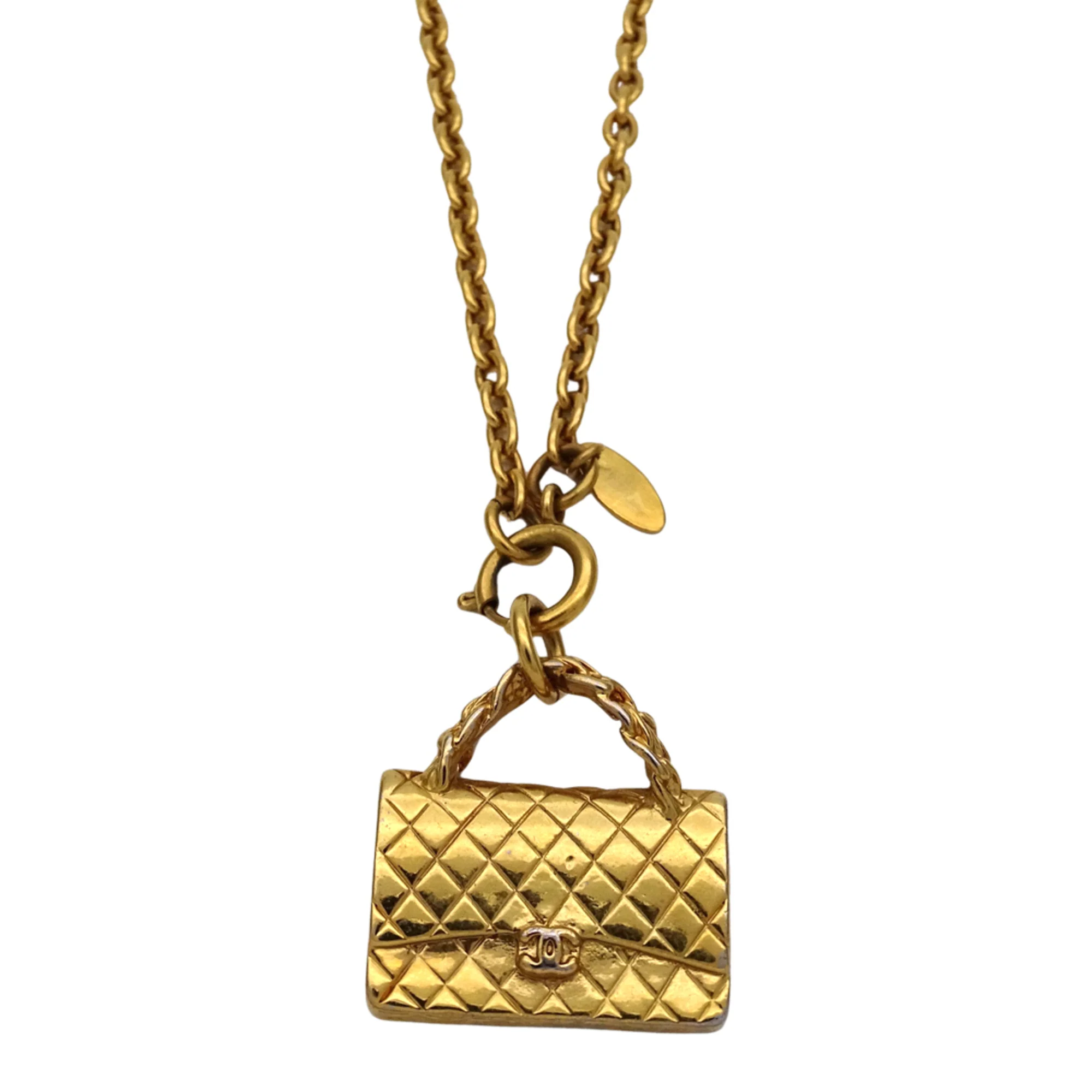 Matelasse Pendant Necklace Gold - Image 2