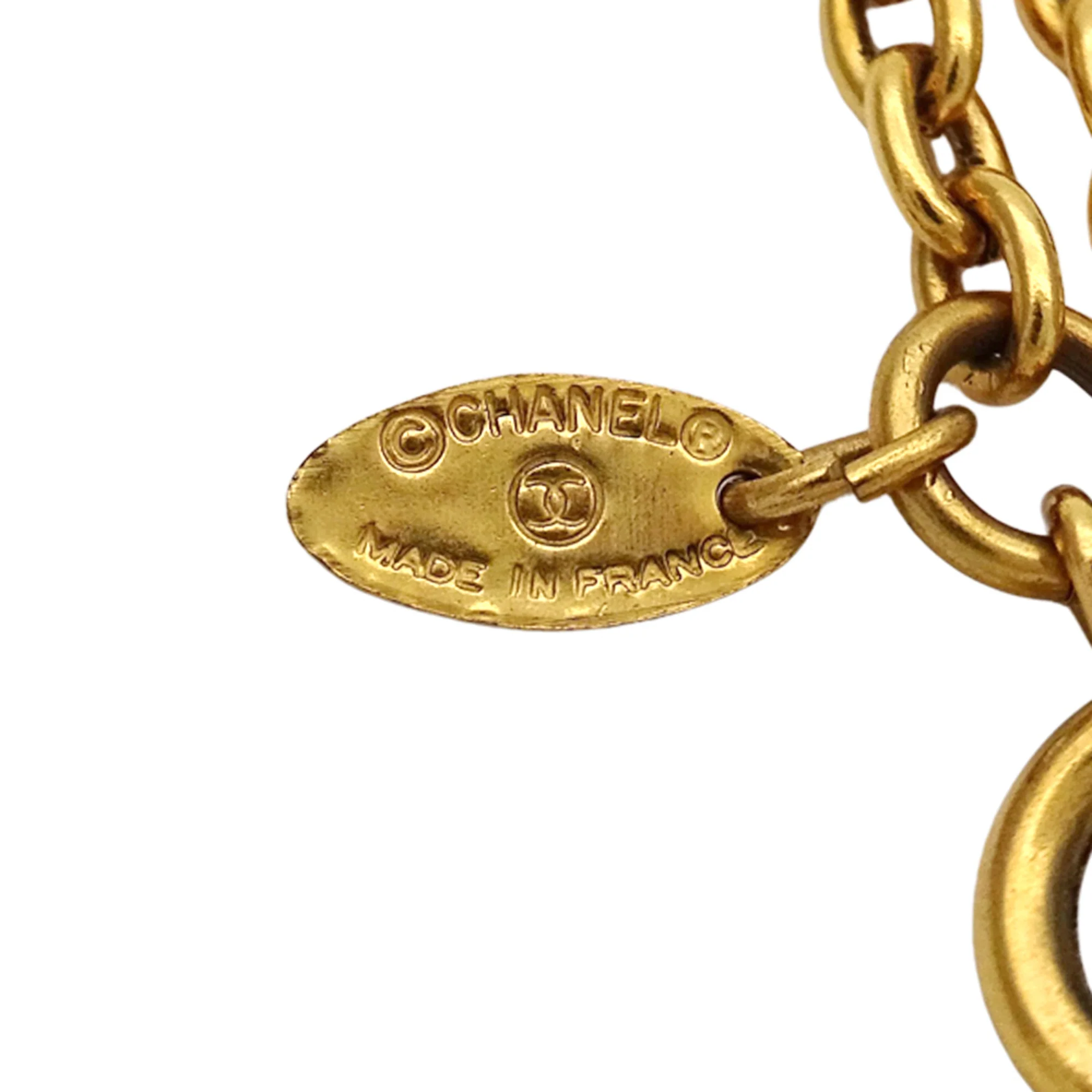 Matelasse Pendant Necklace Gold - Image 6