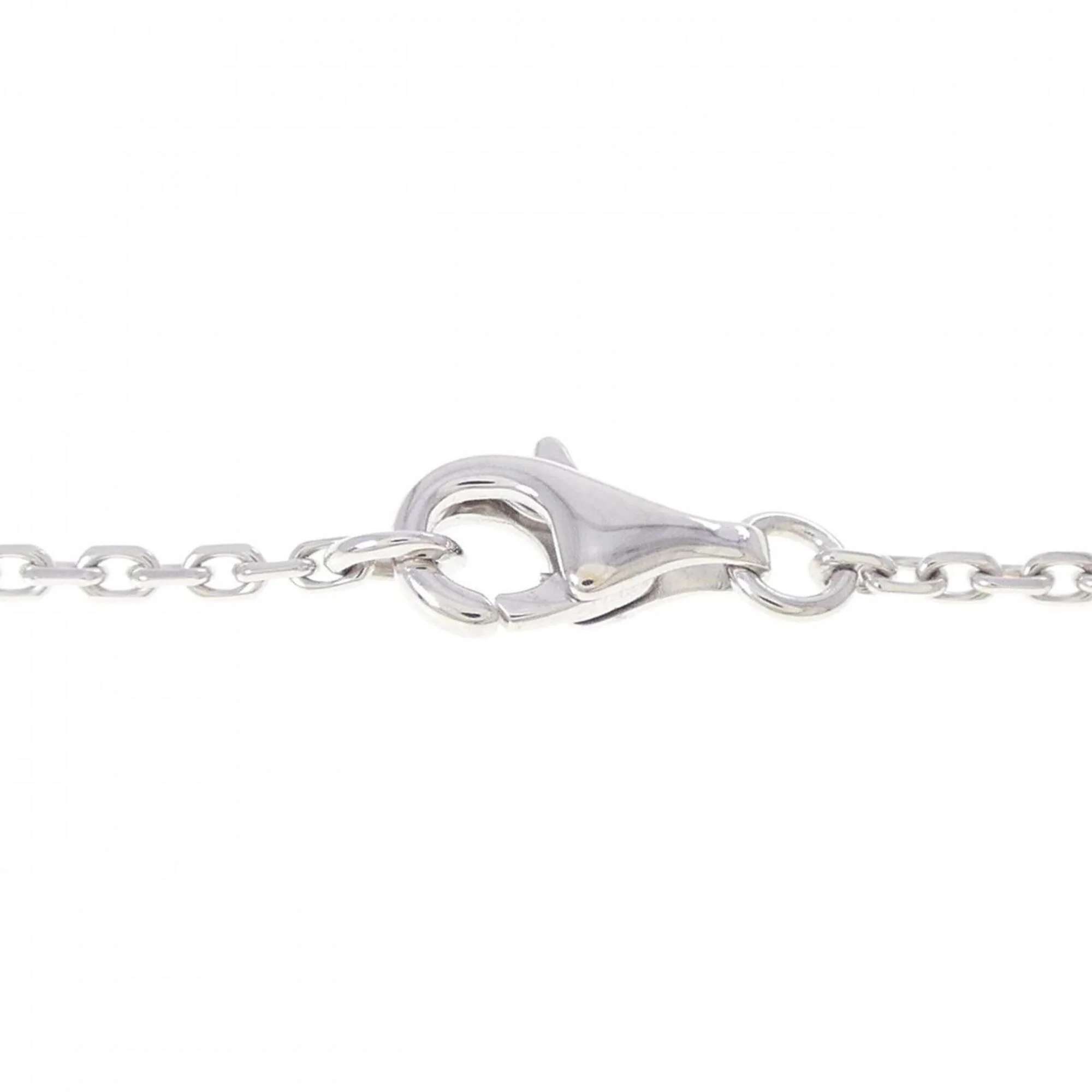 Pendant Necklace 18K White Gold with Chalcedony and Diamond - Image 6