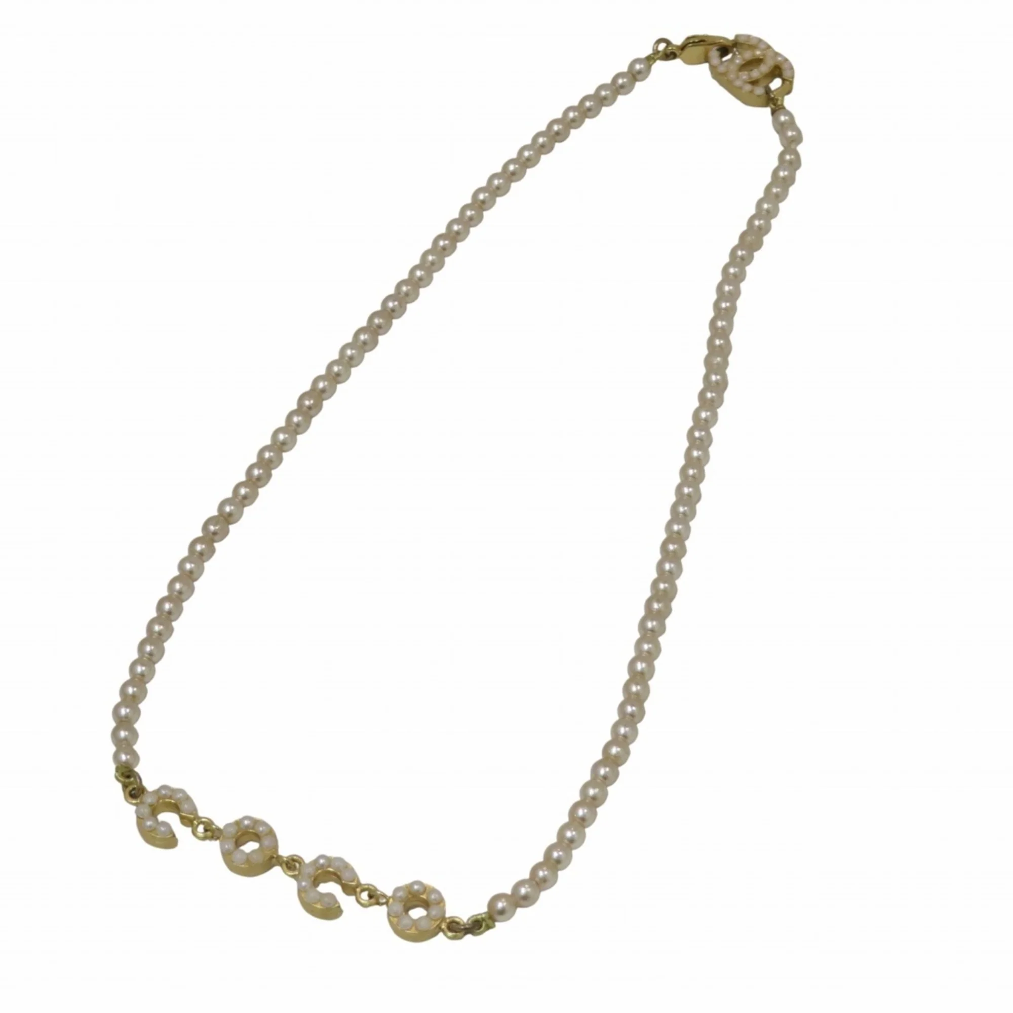 Pendant Necklace Artificial Pearl and Gold - Image 3