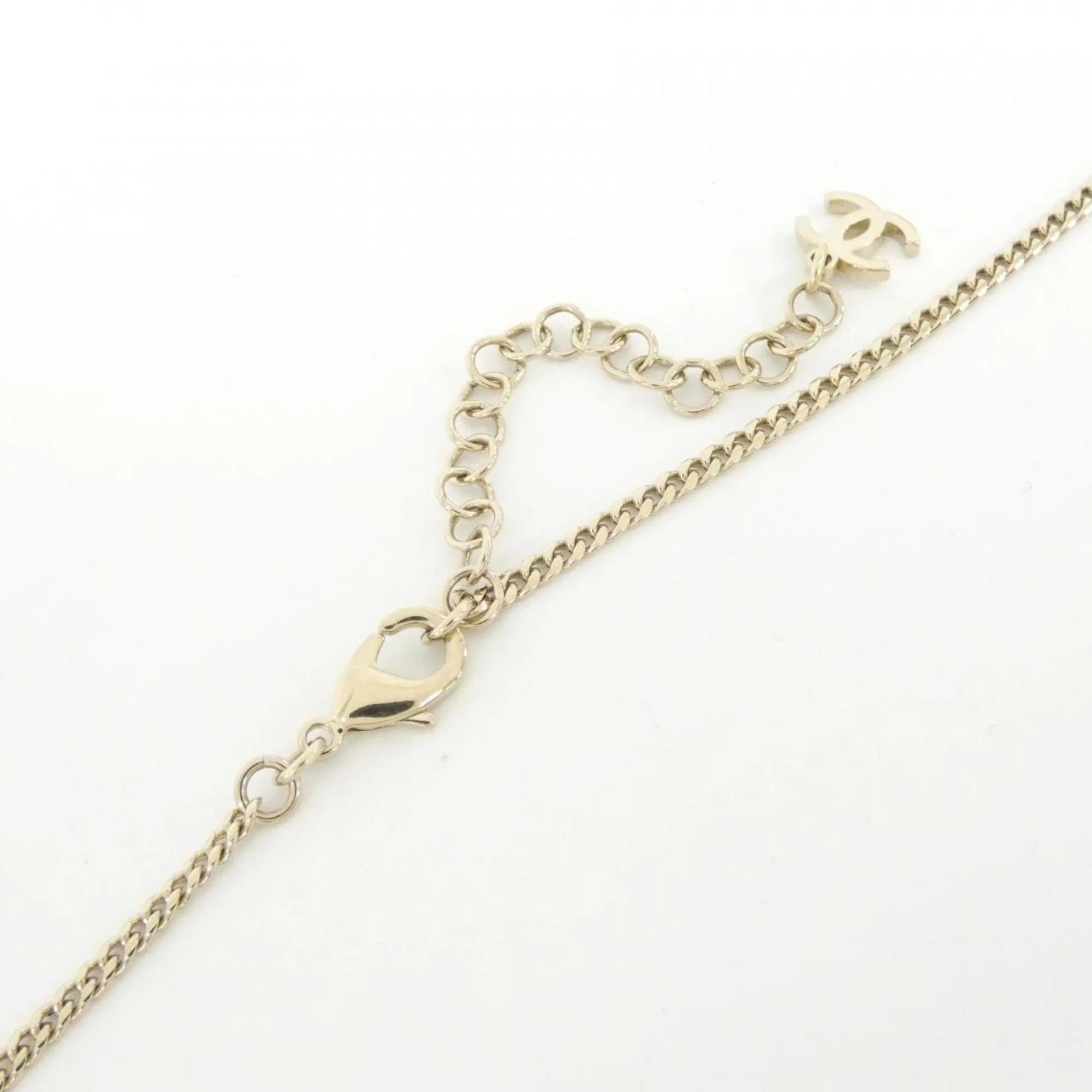 Pendant Necklace Metal Gold Ivory - Image 4