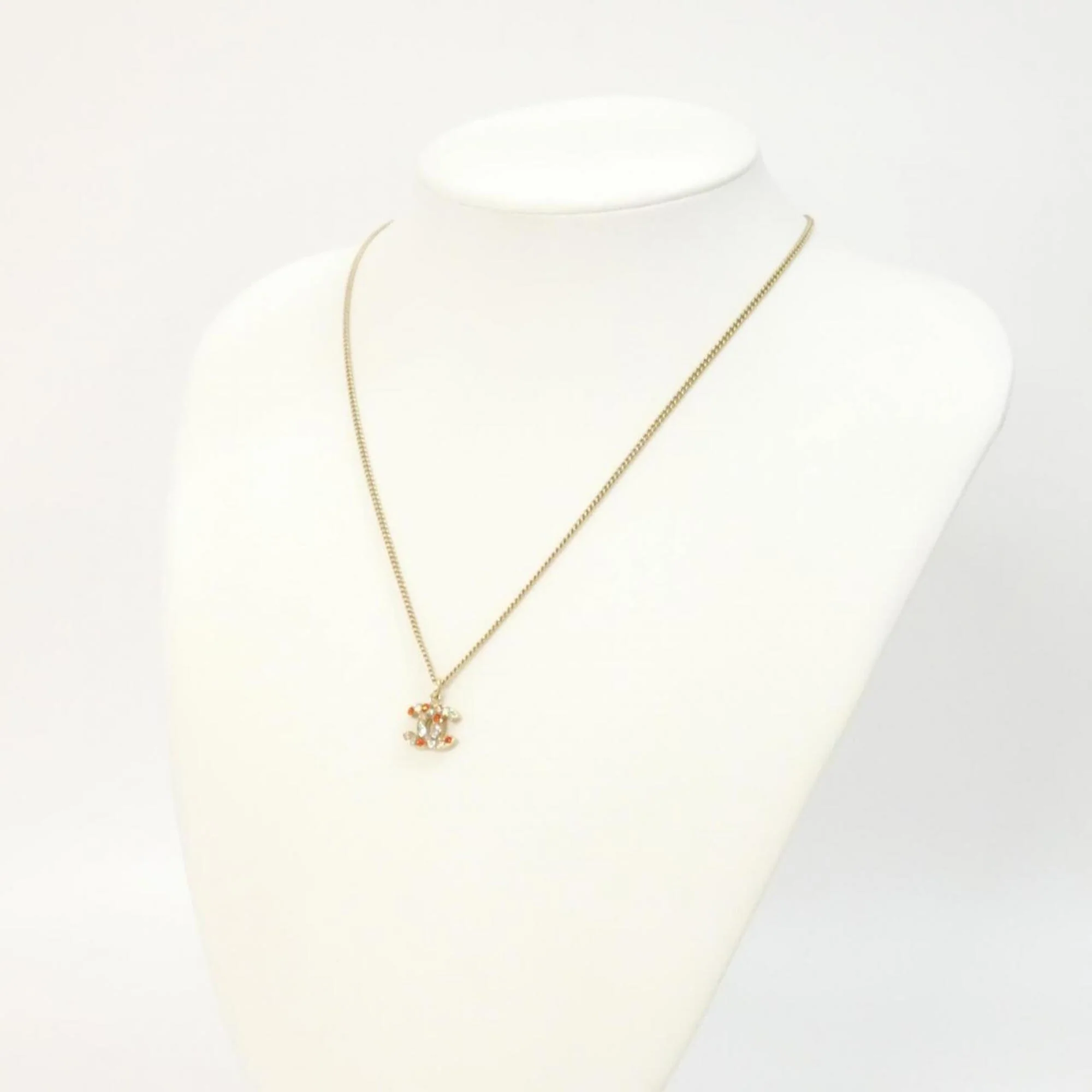 Pendant Necklace Metal Gold Multi-color - Image 4