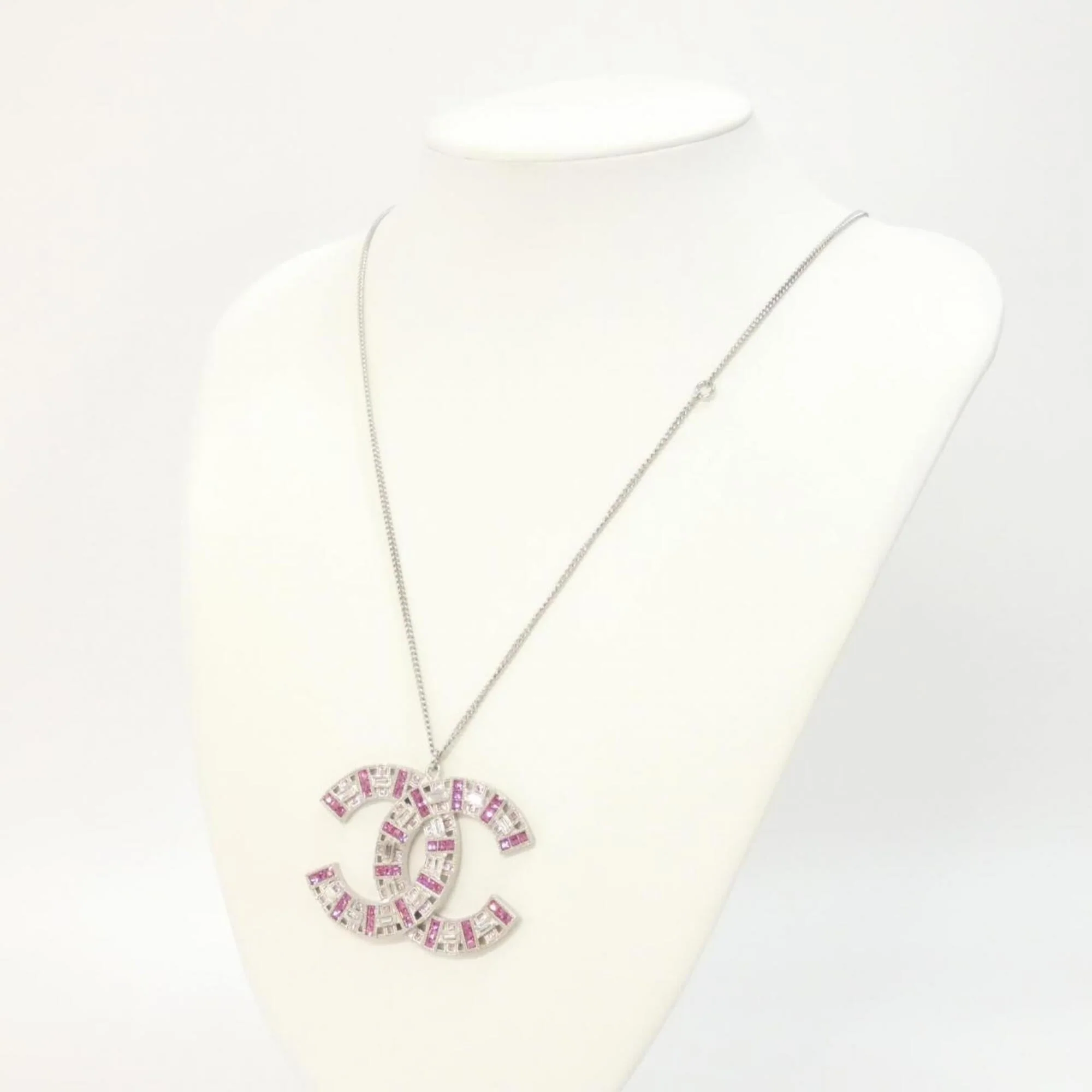Pendant Necklace Metal Pink - Image 5