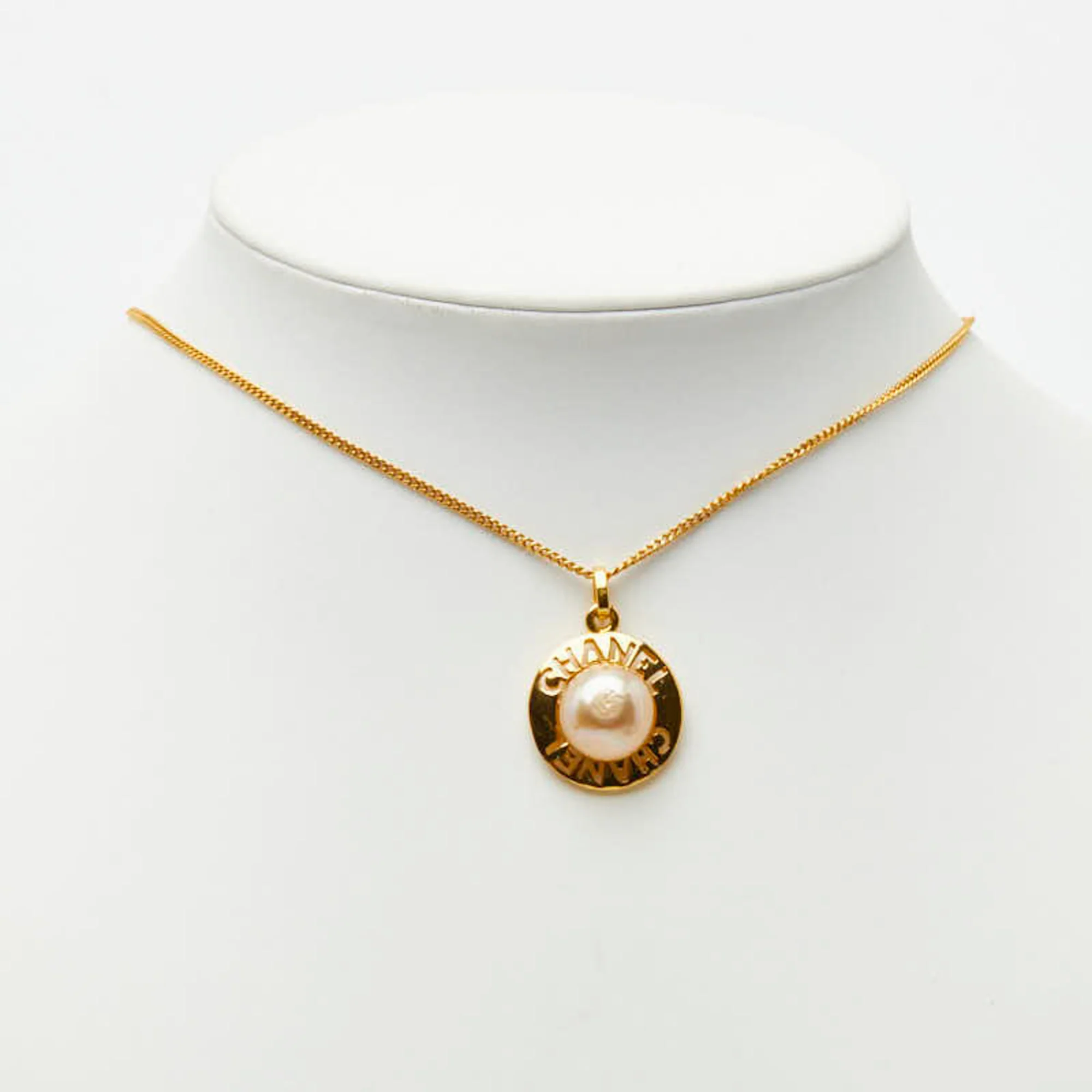 Pendant Necklace Metal With Faux Pearl - Image 7