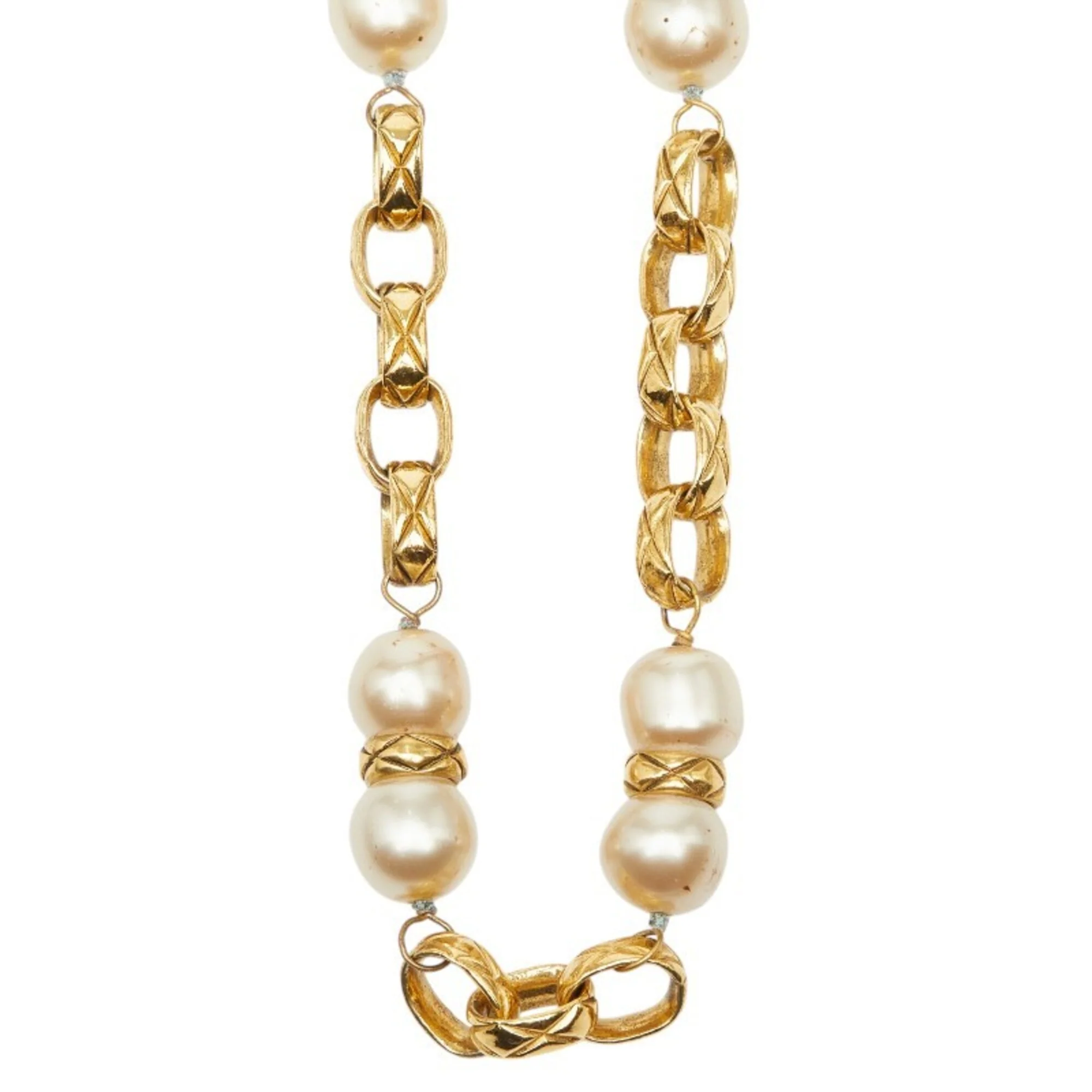 Pendant Necklace Metal With Pearl - Image 4