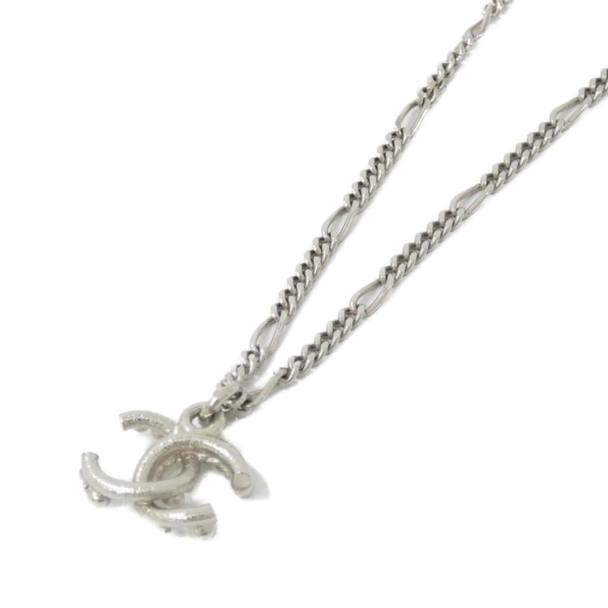 Pendant Necklace White with Crystal - Image 3
