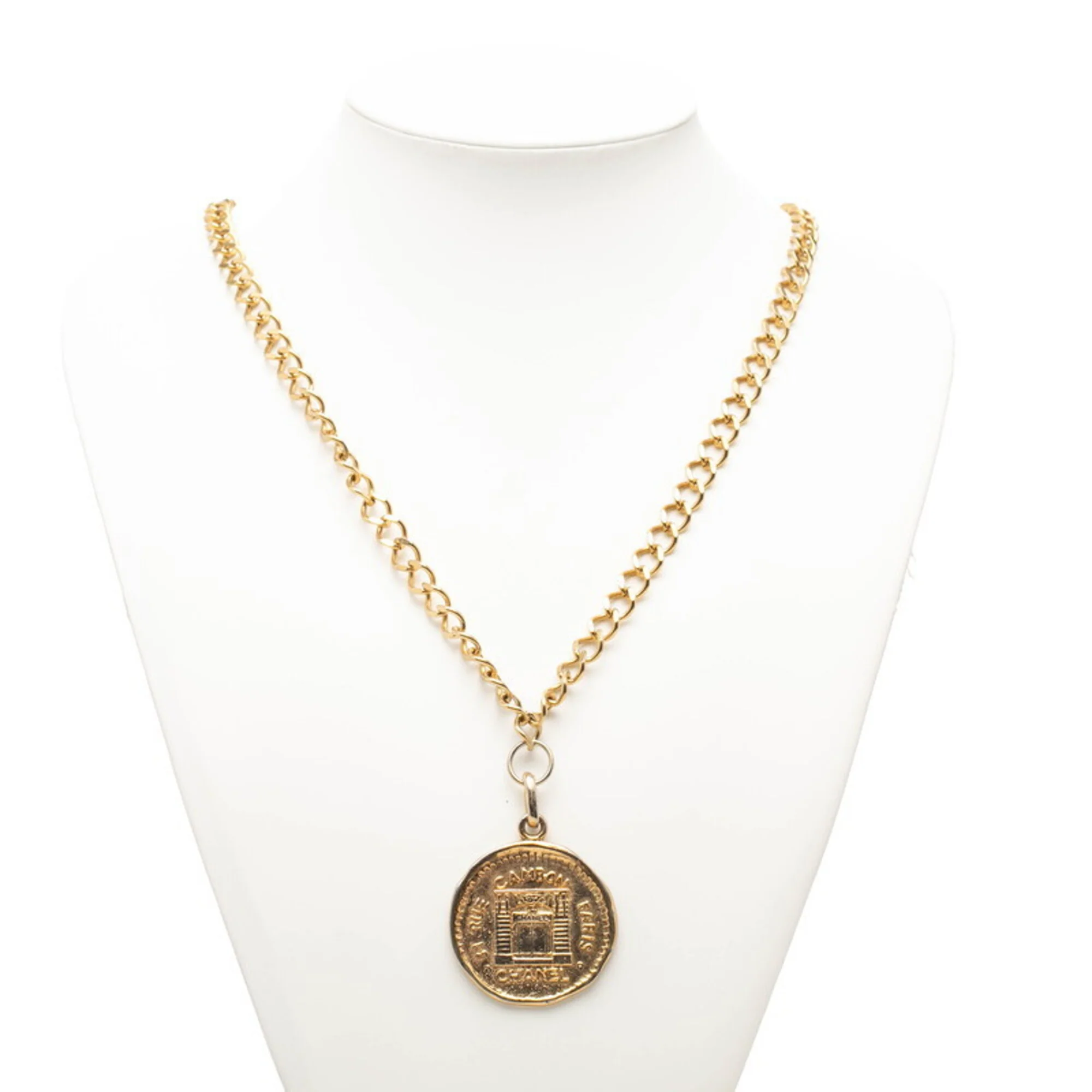 Vintage Pendant Necklace Gold - Image 6