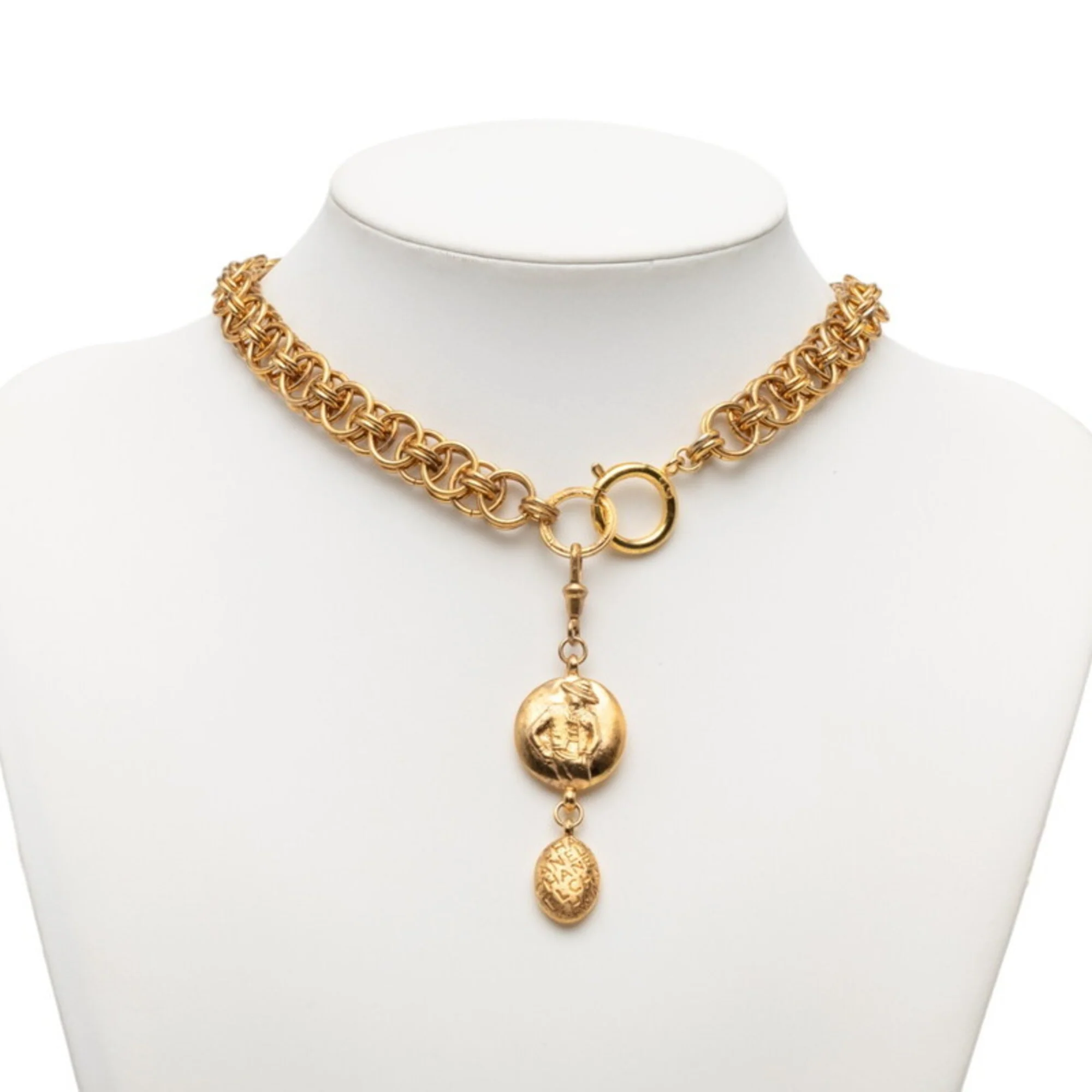 Vintage Pendant Necklace Metal - Image 5