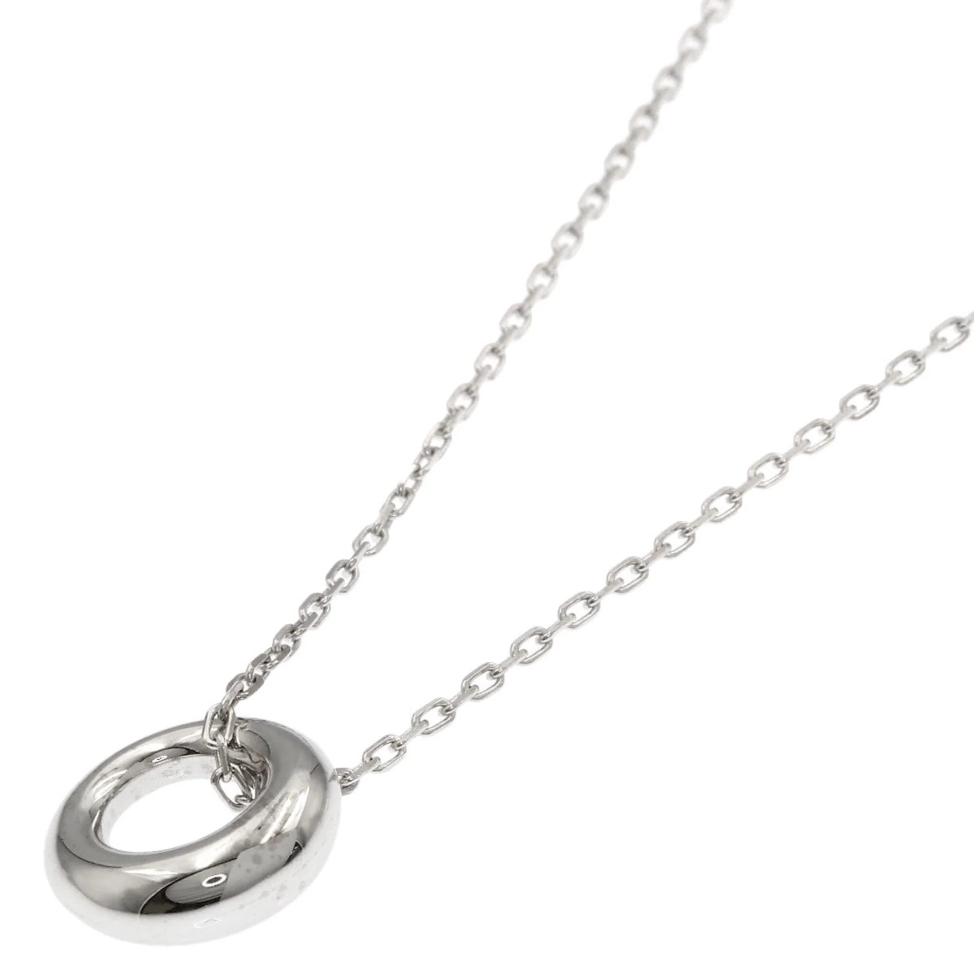 Anneau Pendant Necklace 18K White Gold