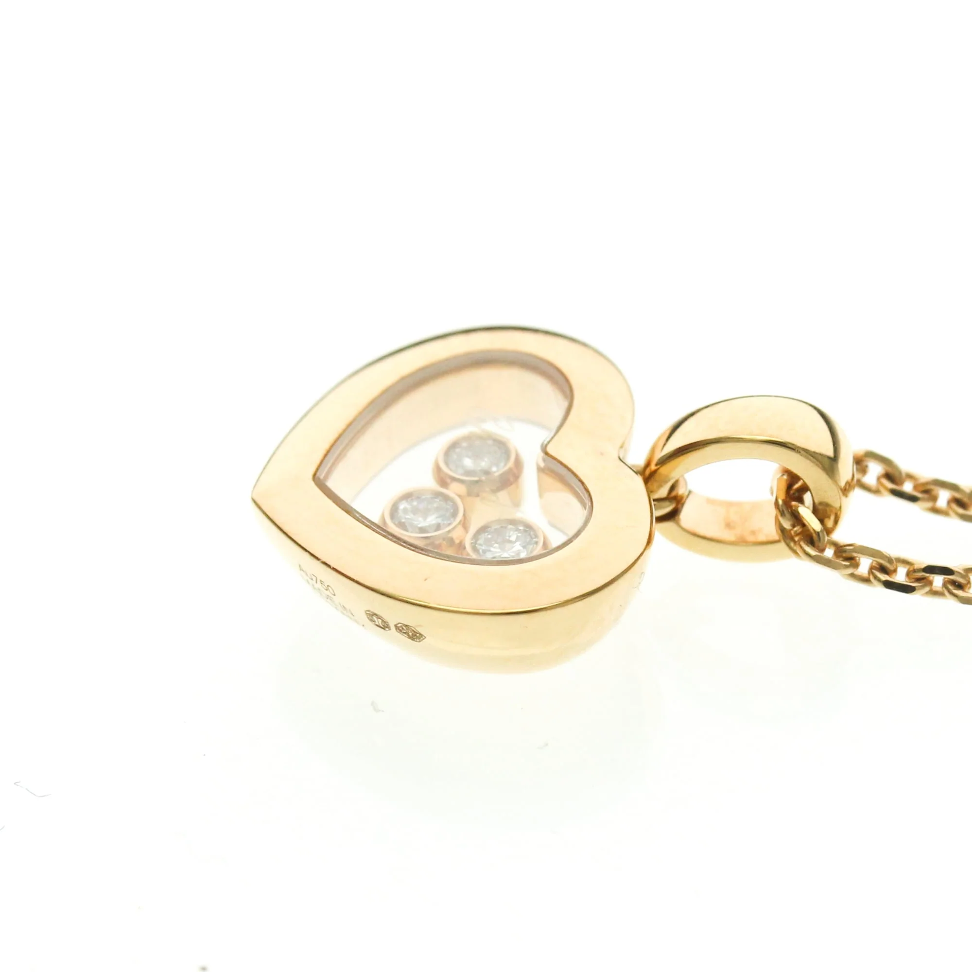 Happy Diamonds Pendant Necklace 18K Rose Gold with Diamond - Image 3