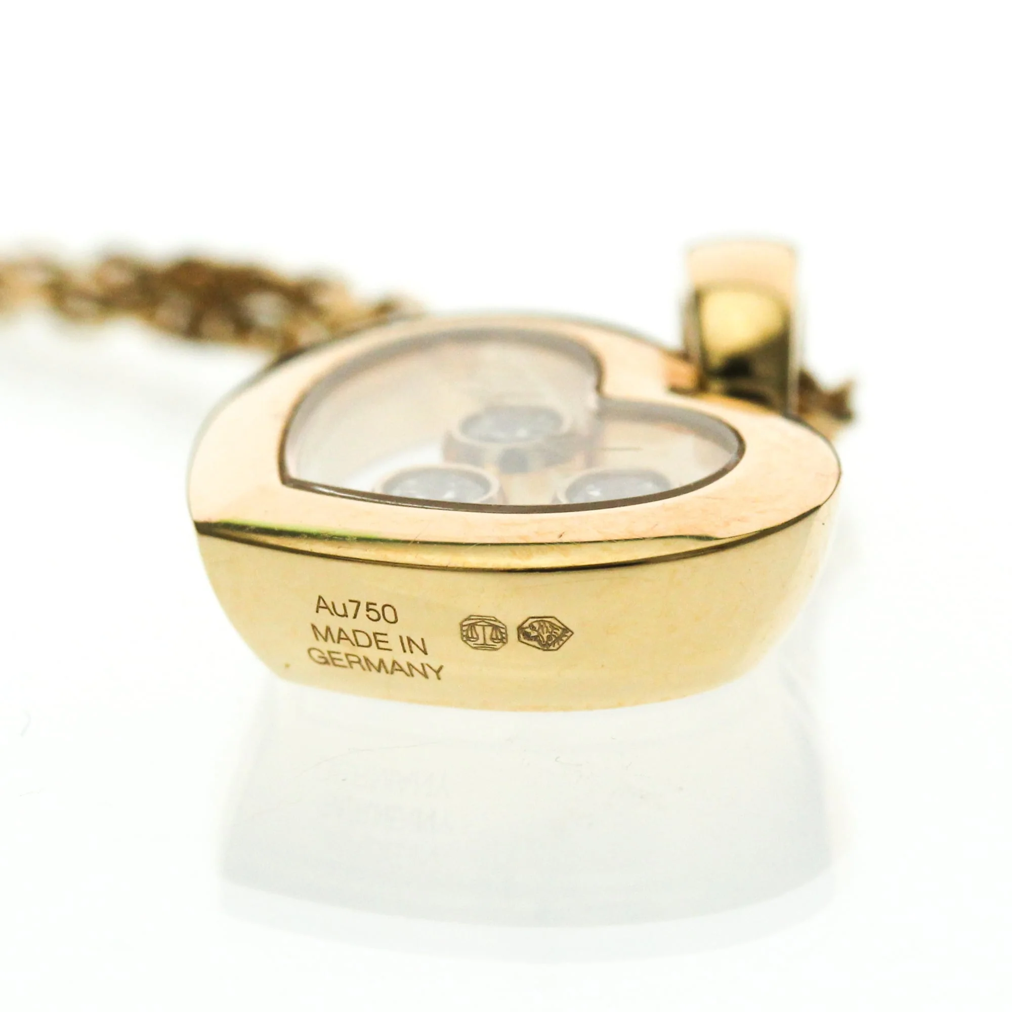Happy Diamonds Pendant Necklace 18K Rose Gold with Diamond - Image 9