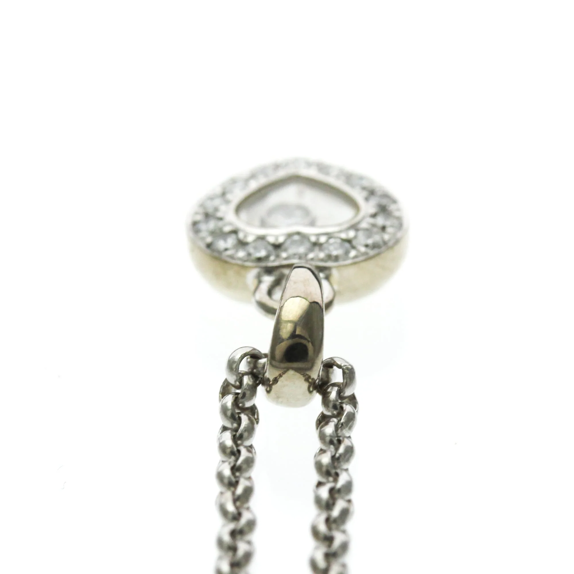 Happy Diamonds Pendant Necklace 18K White Gold with Diamond - Image 6