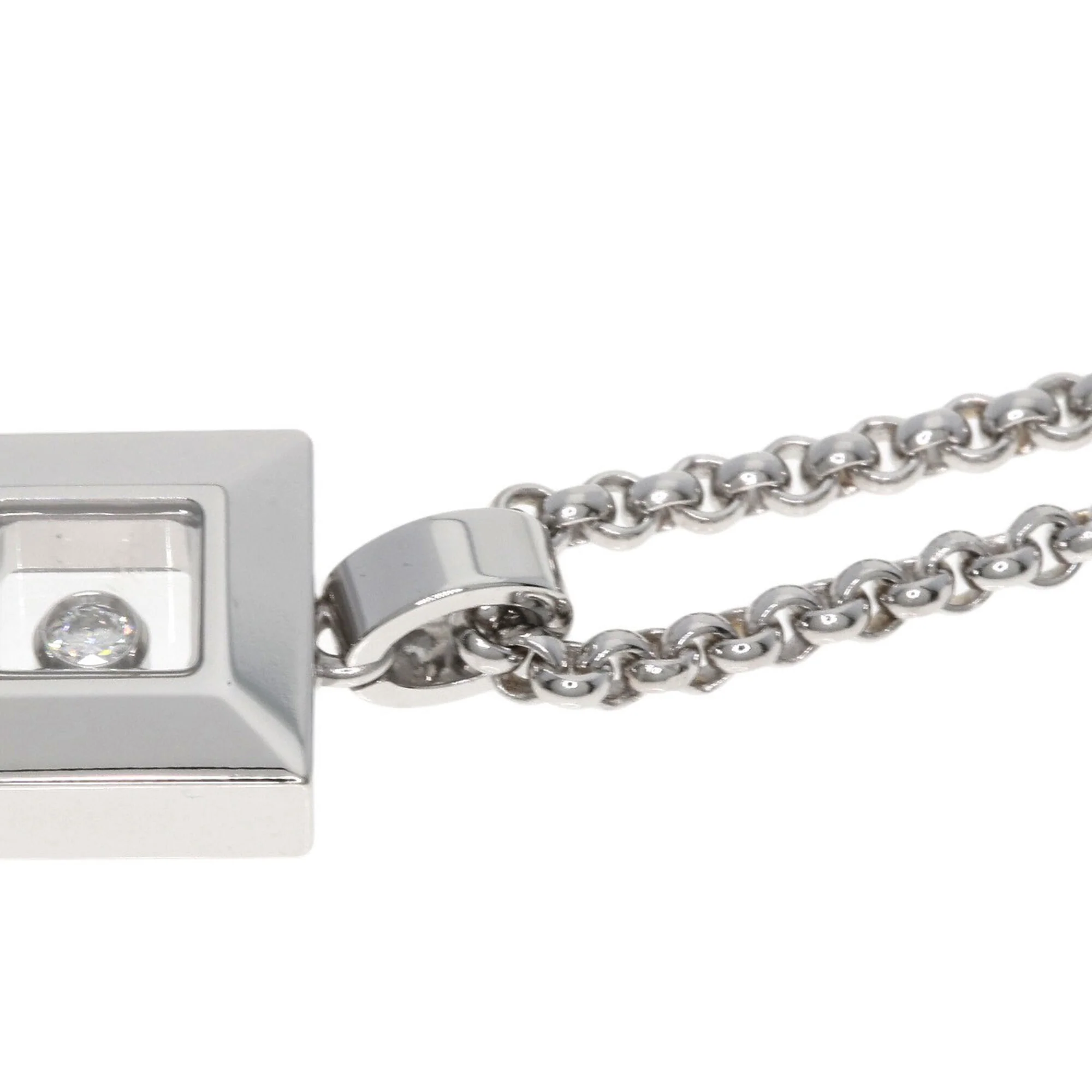 Pendant Necklace 18K White Gold with Diamond - Image 6