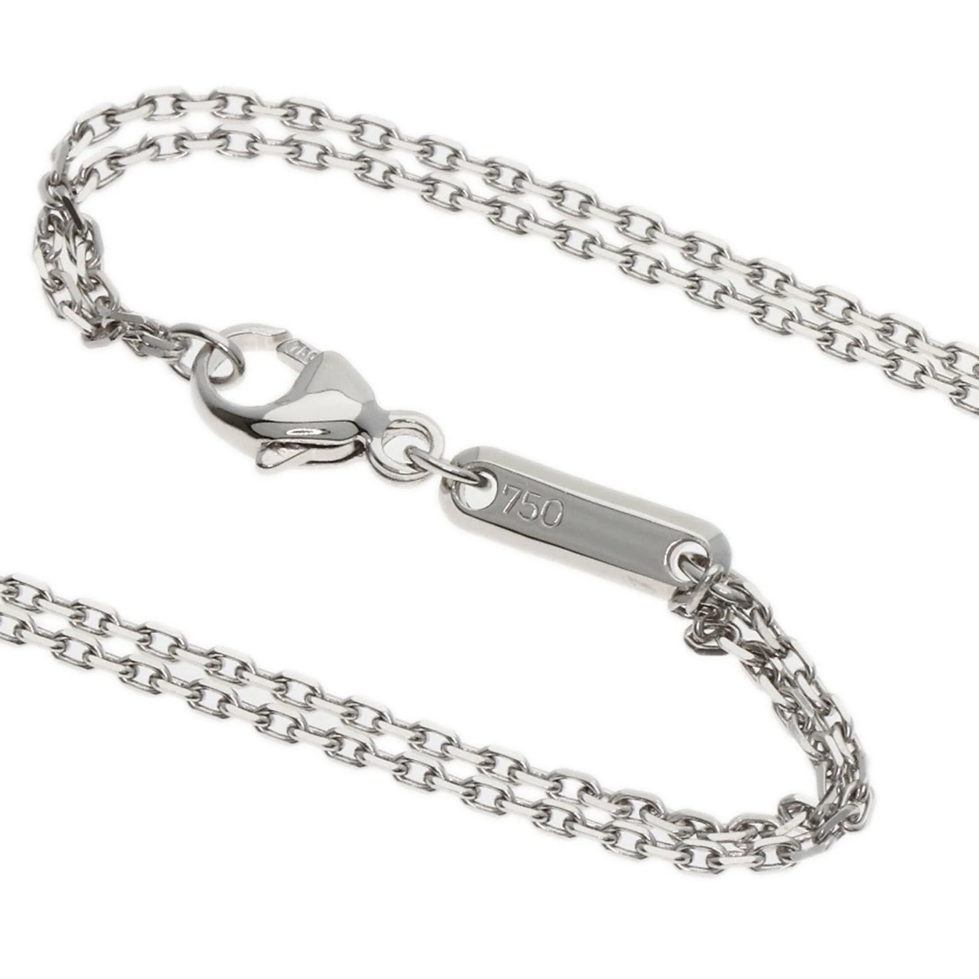 Pendant Necklace 18K White Gold with Diamond - Image 3
