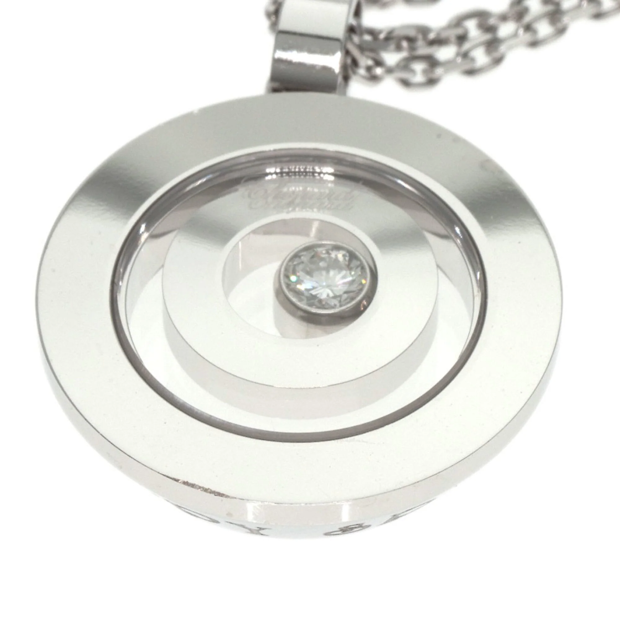 Pendant Necklace 18K White Gold with Diamond - Image 7
