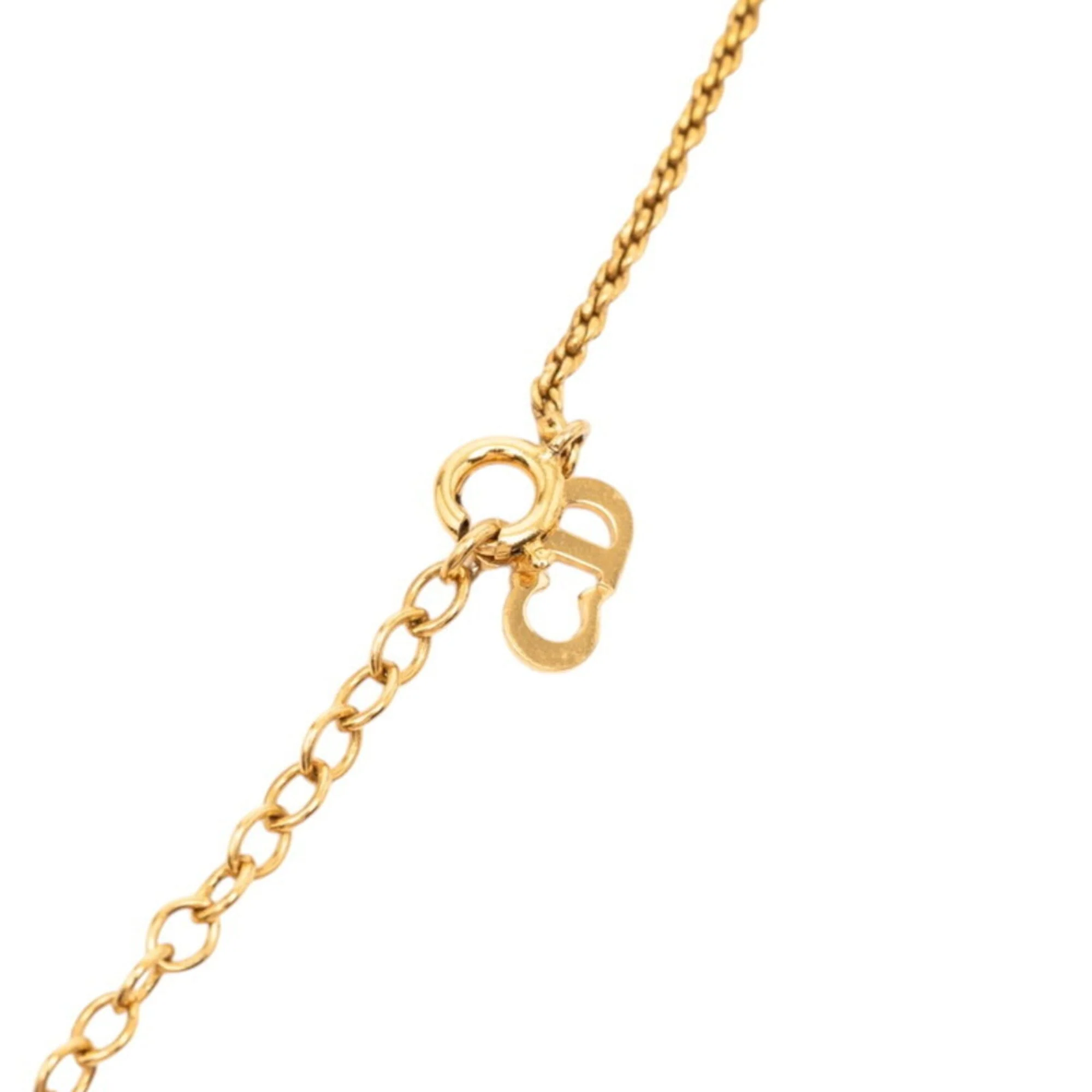 CD Heart Motif Pendant Necklace Gold Plated - Image 5