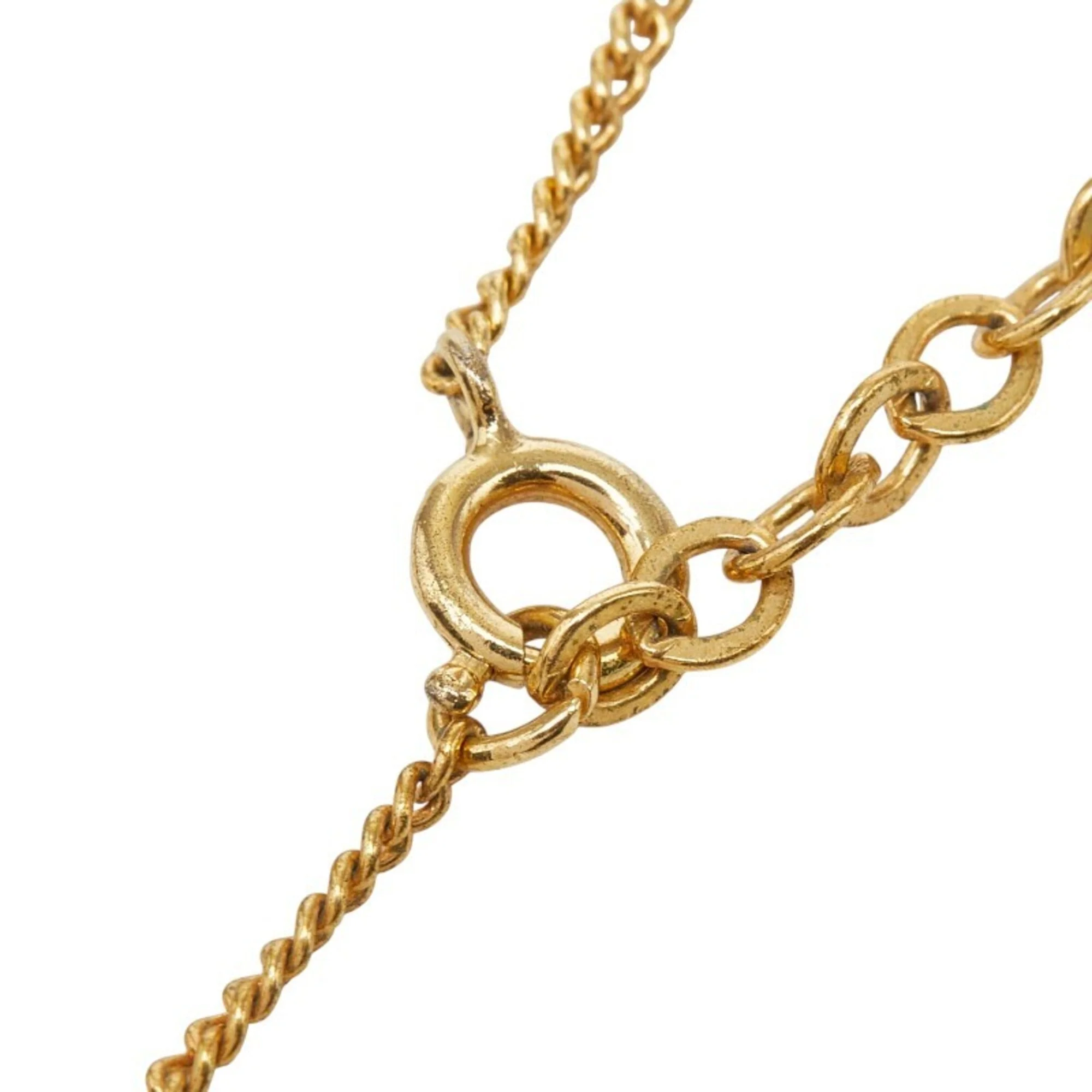CD Pendant Necklace Gold Plated with Rhinestone - Image 5