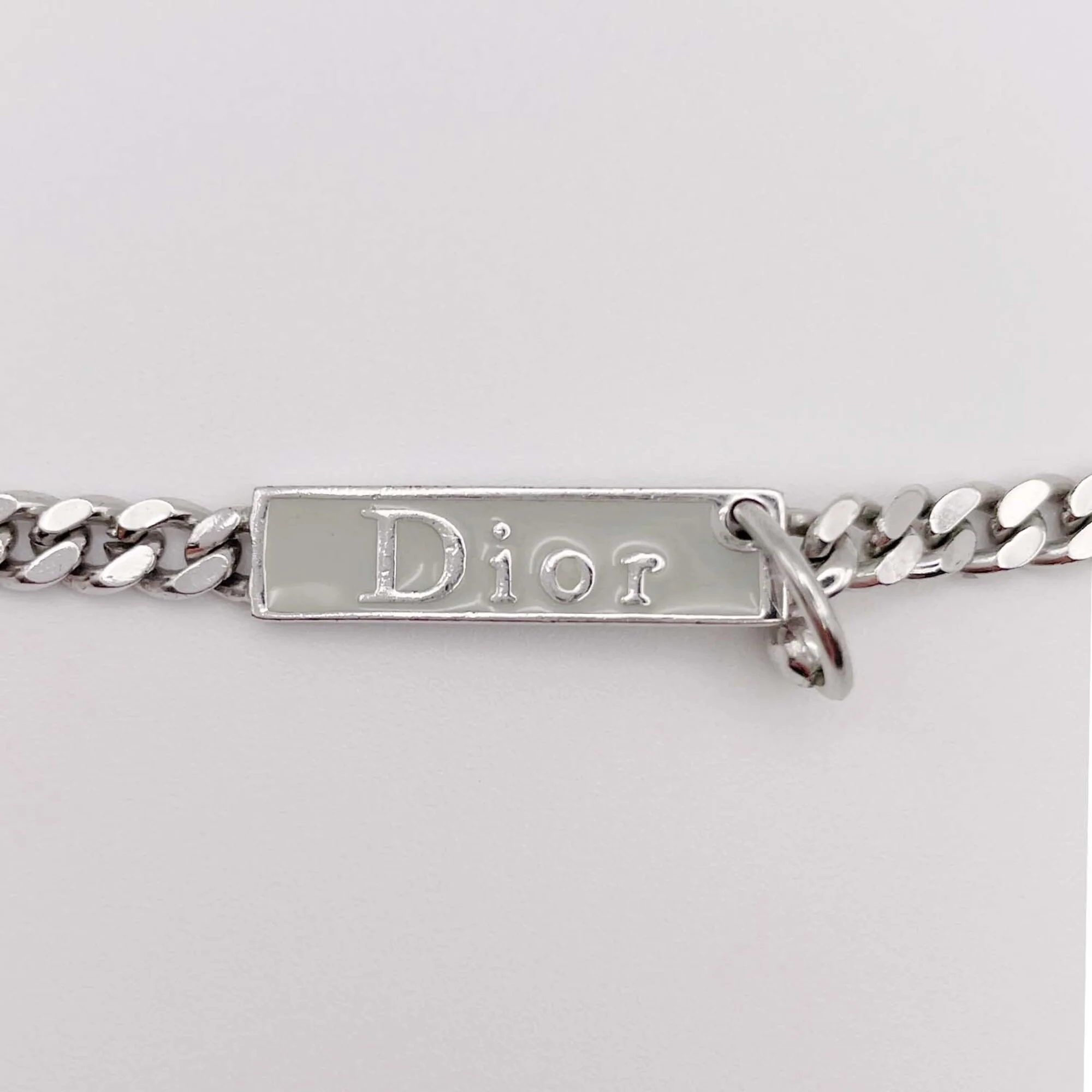 Chain Plate Body Piercing Pendant Necklace Sterling Silver - Image 2