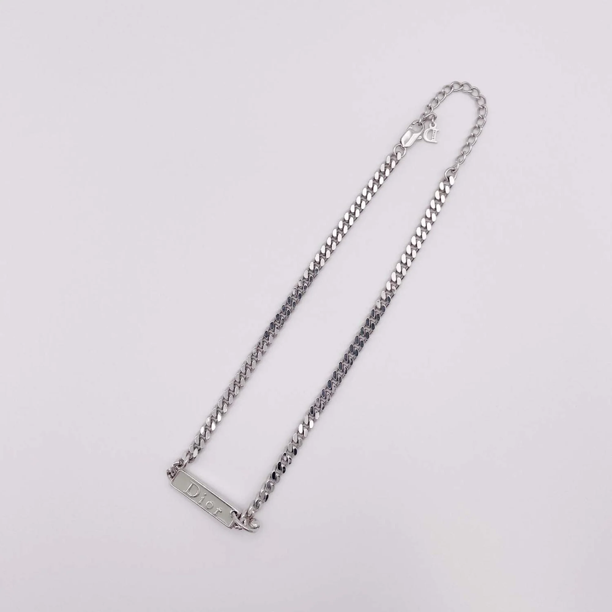 Chain Plate Body Piercing Pendant Necklace Sterling Silver - Image 4