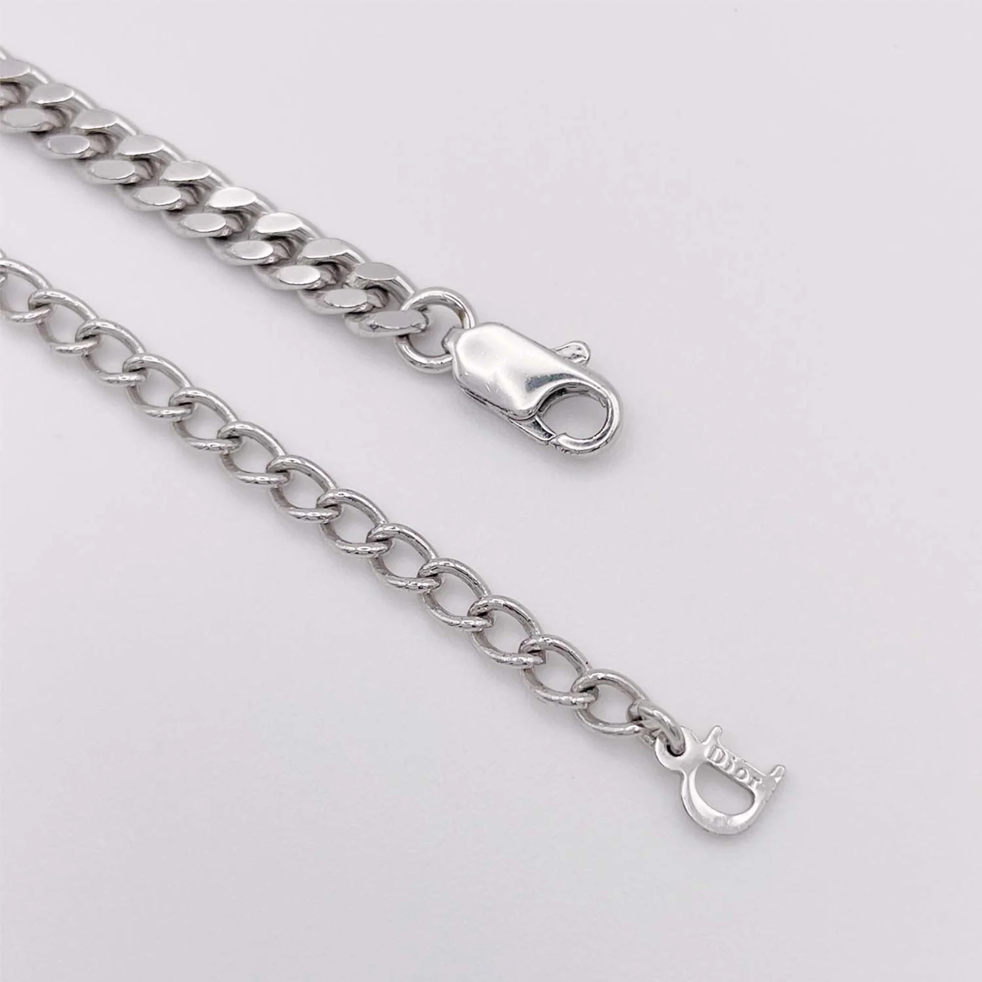 Chain Plate Body Piercing Pendant Necklace Sterling Silver - Image 5