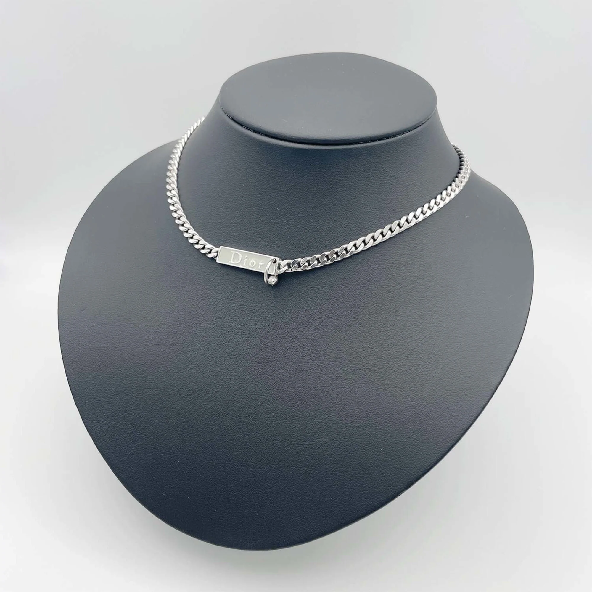 Chain Plate Body Piercing Pendant Necklace Sterling Silver - Image 7