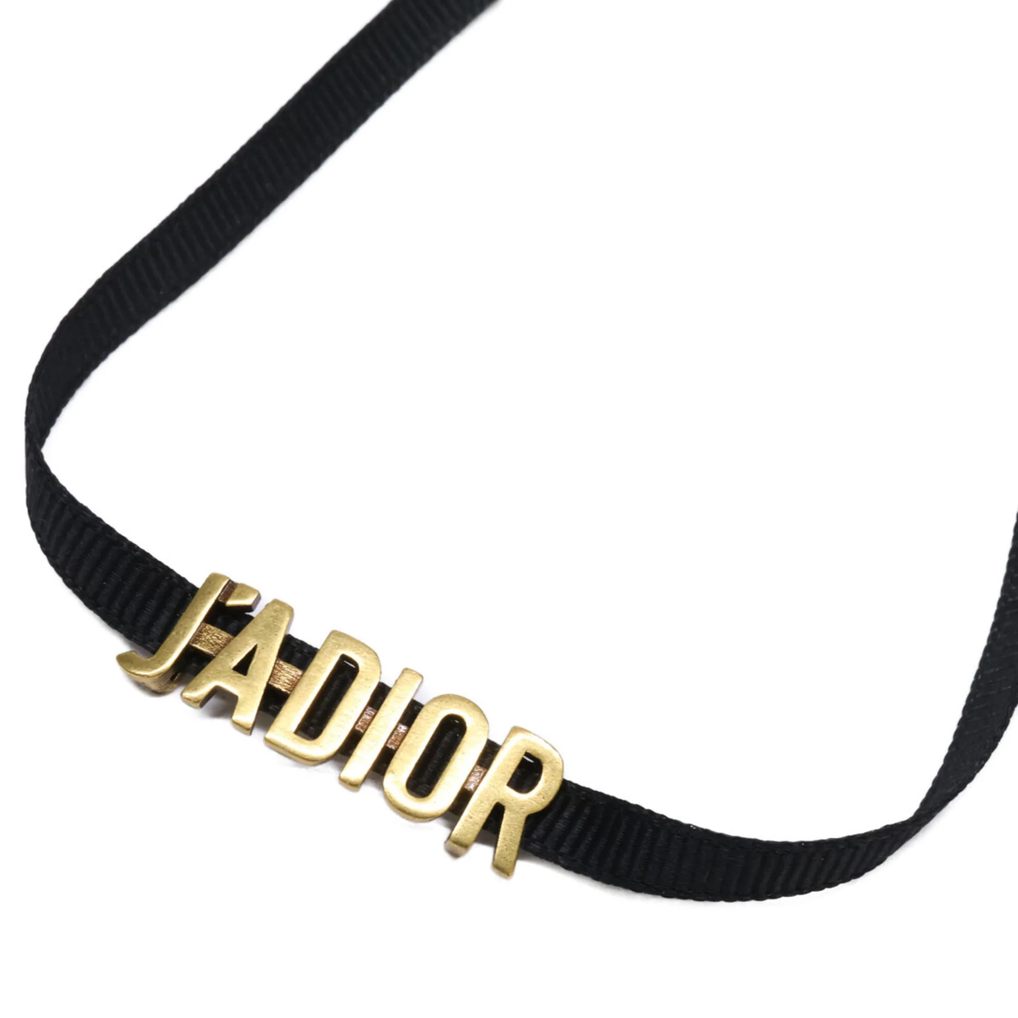 Choker Necklace Metal Black and Gold
