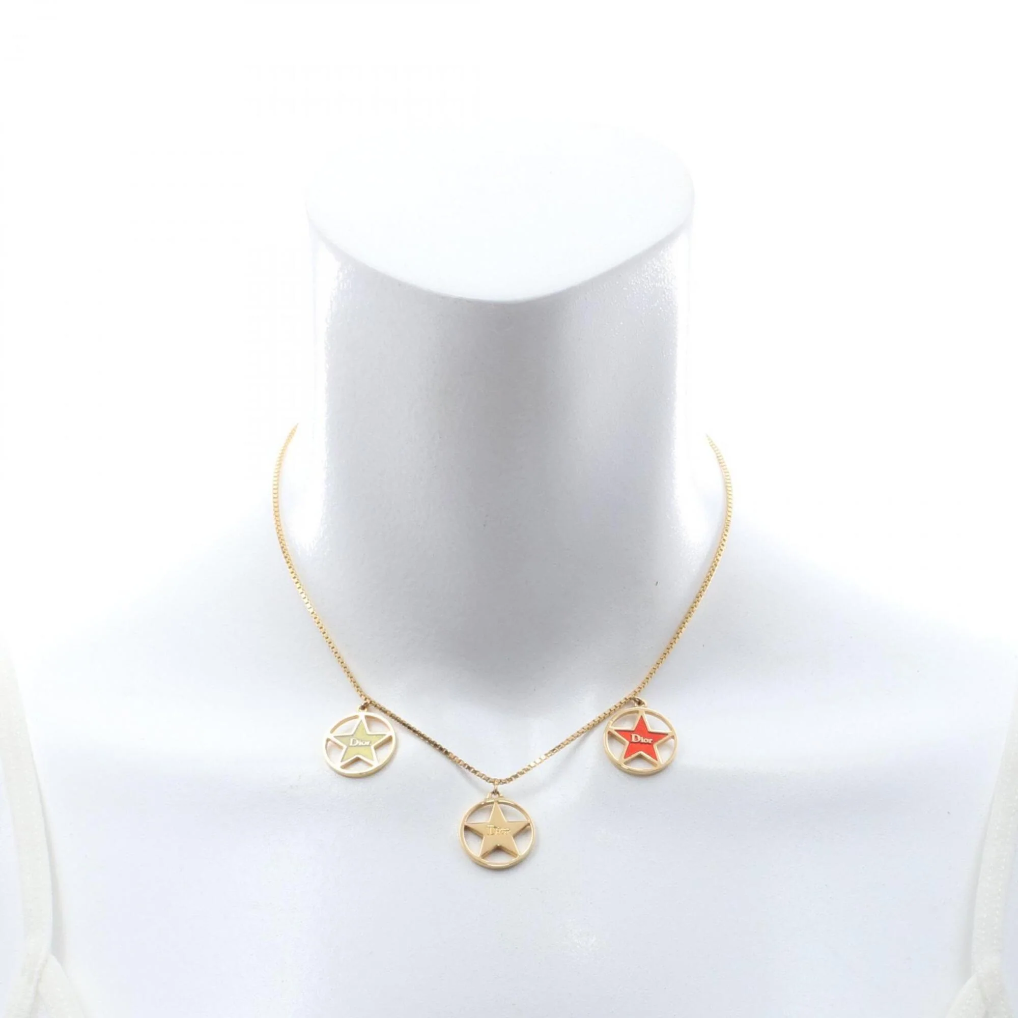 Circle Star Pendant Necklace Gold - Image 5