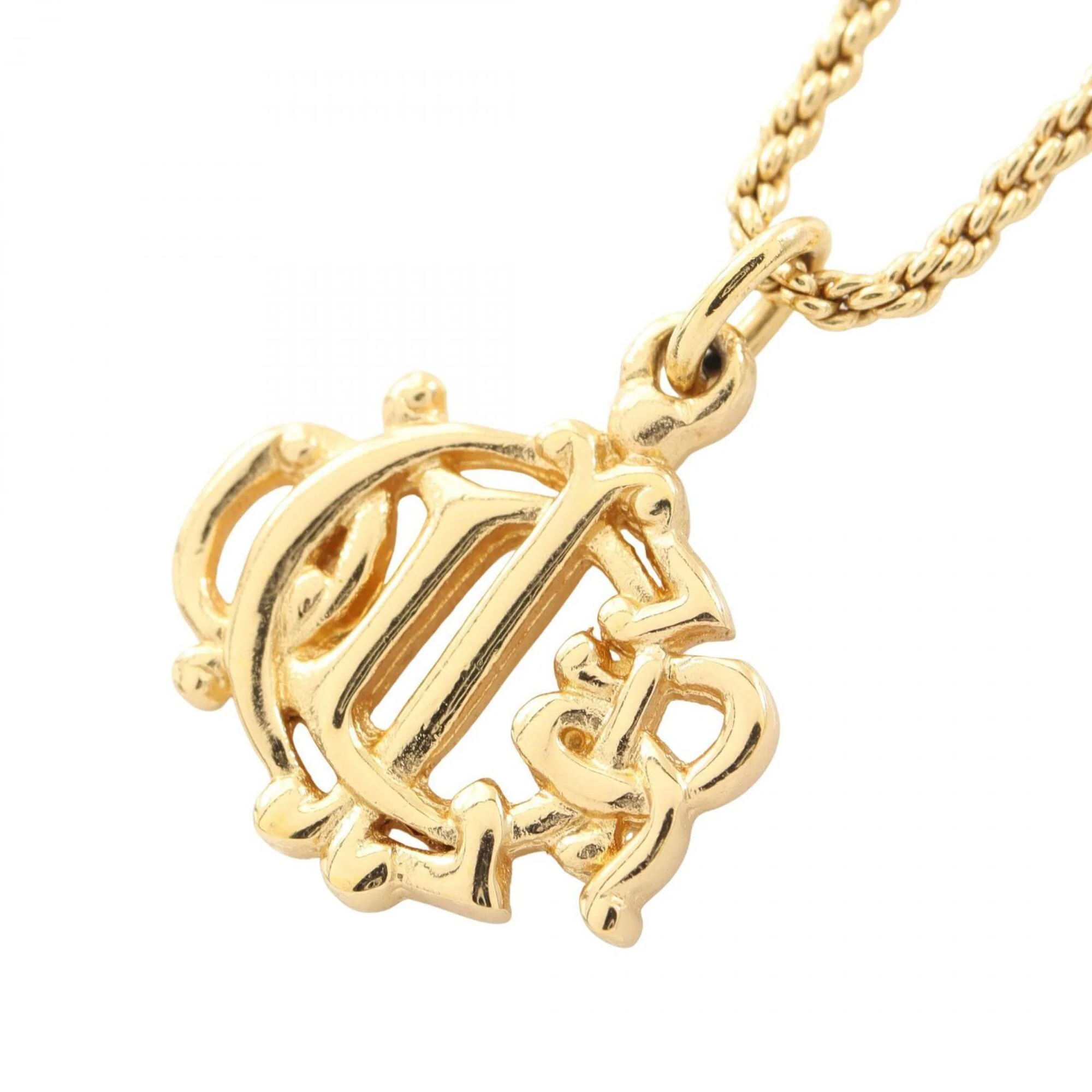 Emblem Pendant Necklace Gold