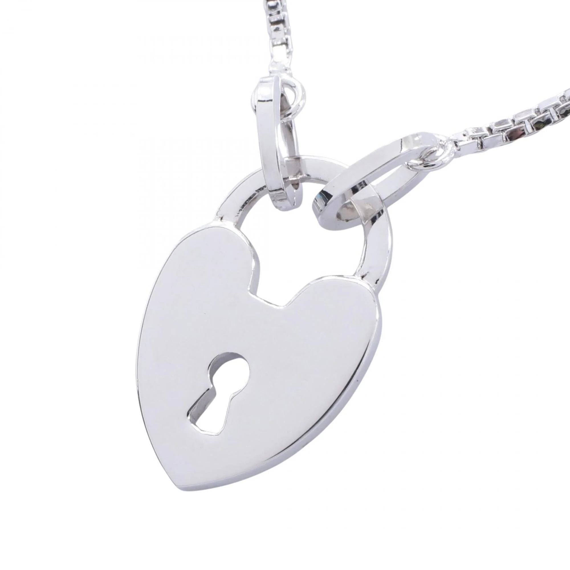 Heart Lock Pendant Necklace Stainless Steel
