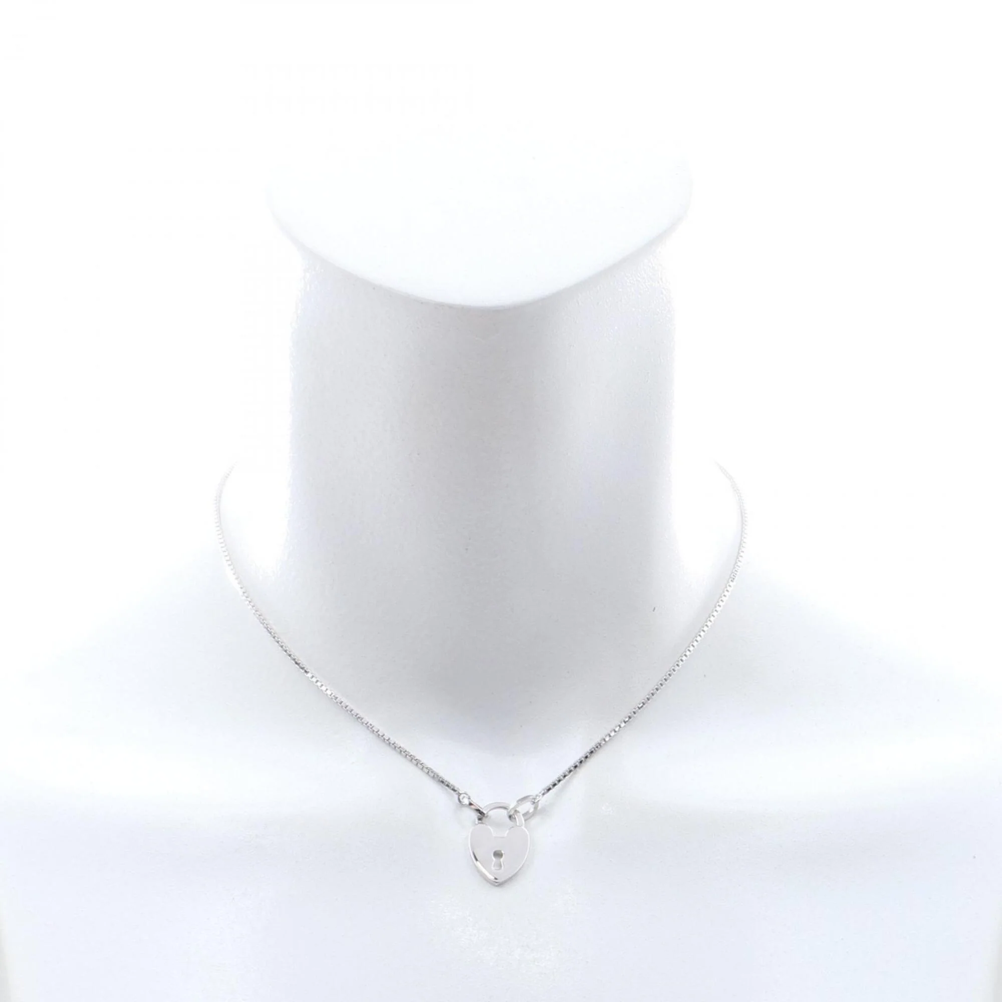 Heart Lock Pendant Necklace Stainless Steel - Image 5