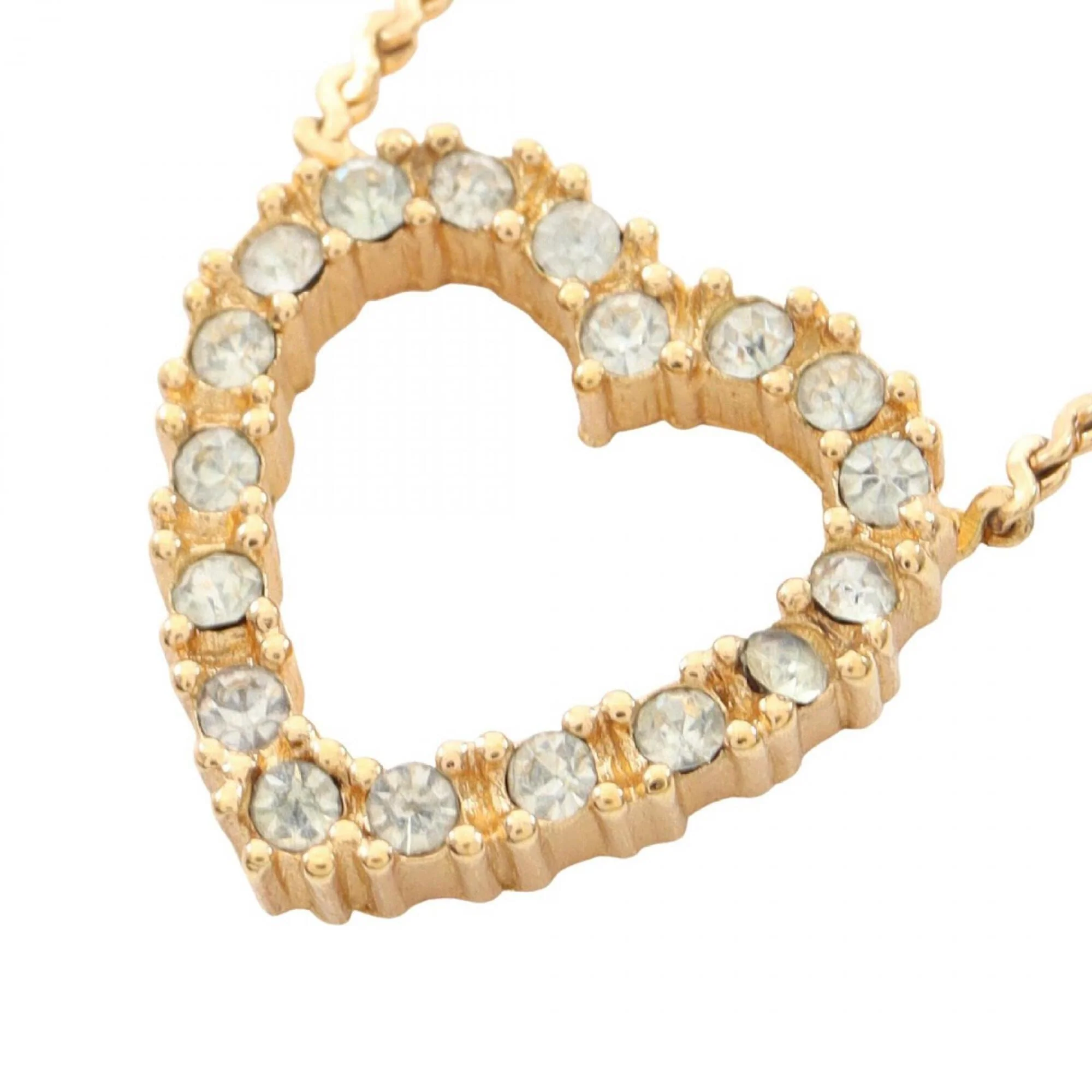 Open Heart Pendant Necklace 16mm