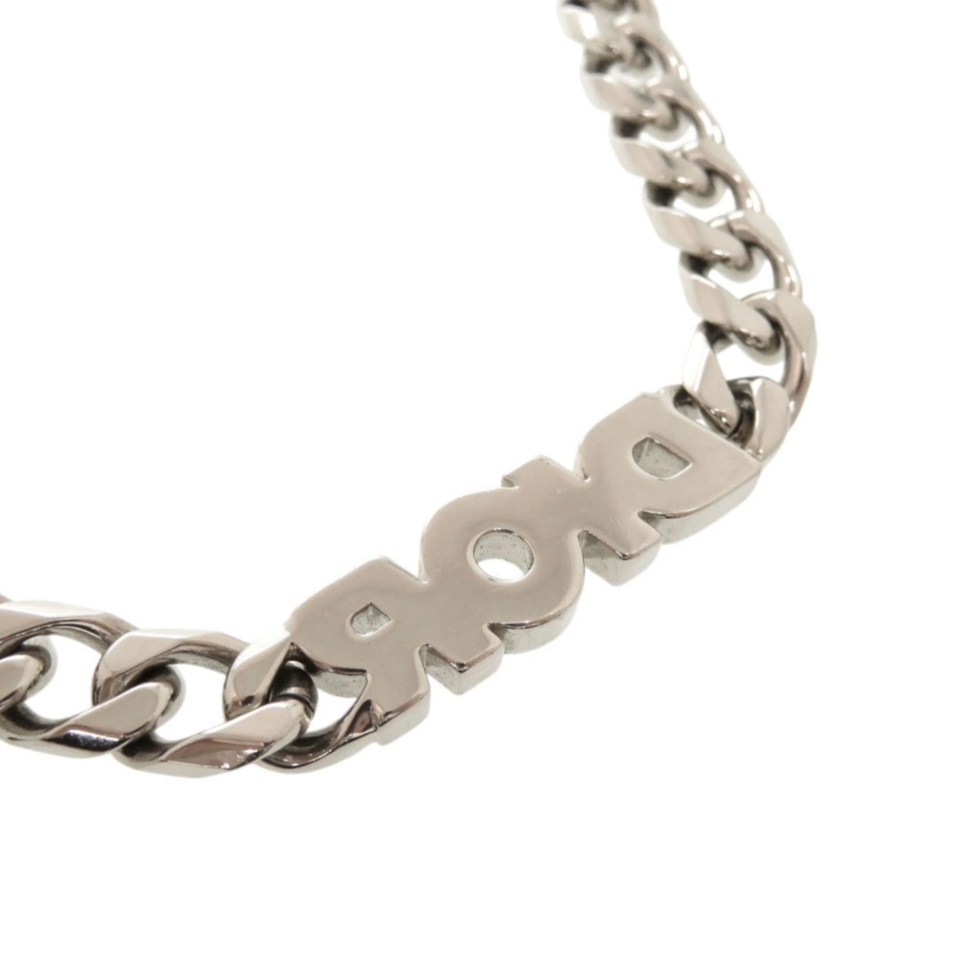 Pendant Necklace Brass Silver With Rhinestone - Image 4
