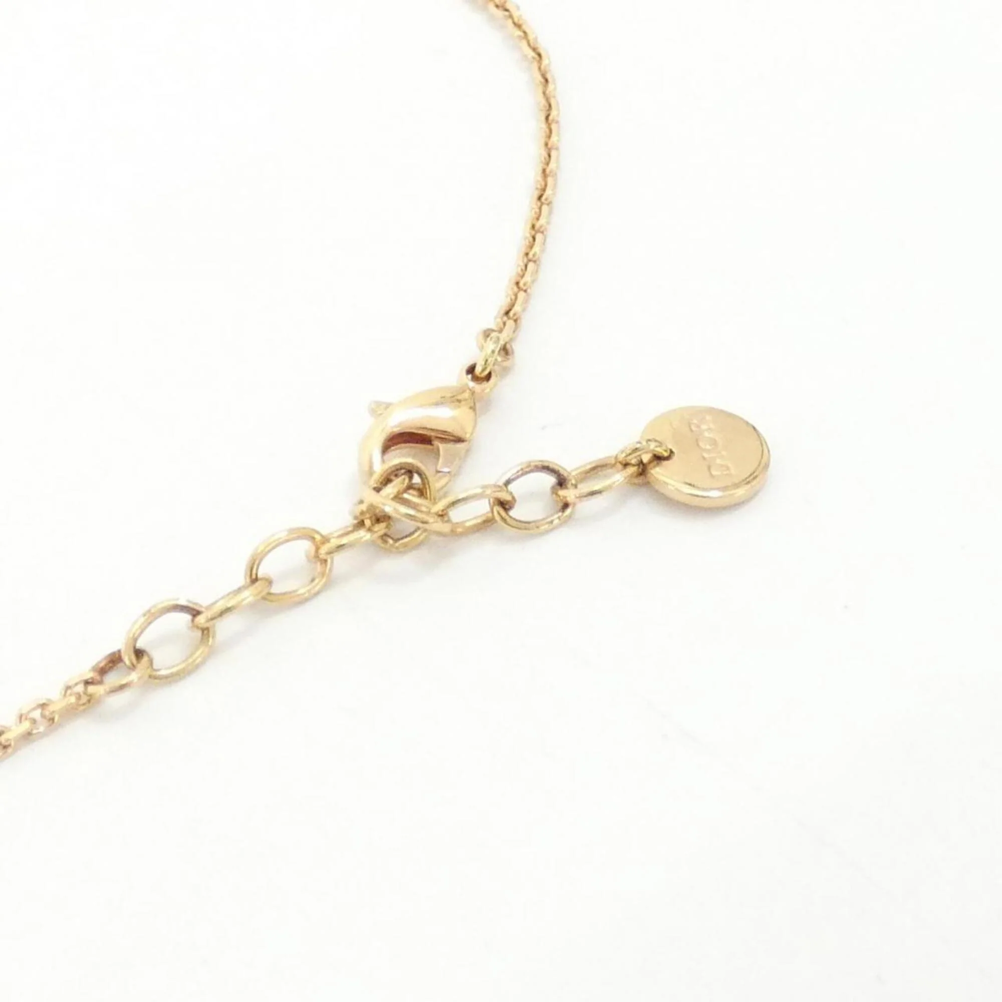 Pendant Necklace Clear and Pink Gold - Image 7