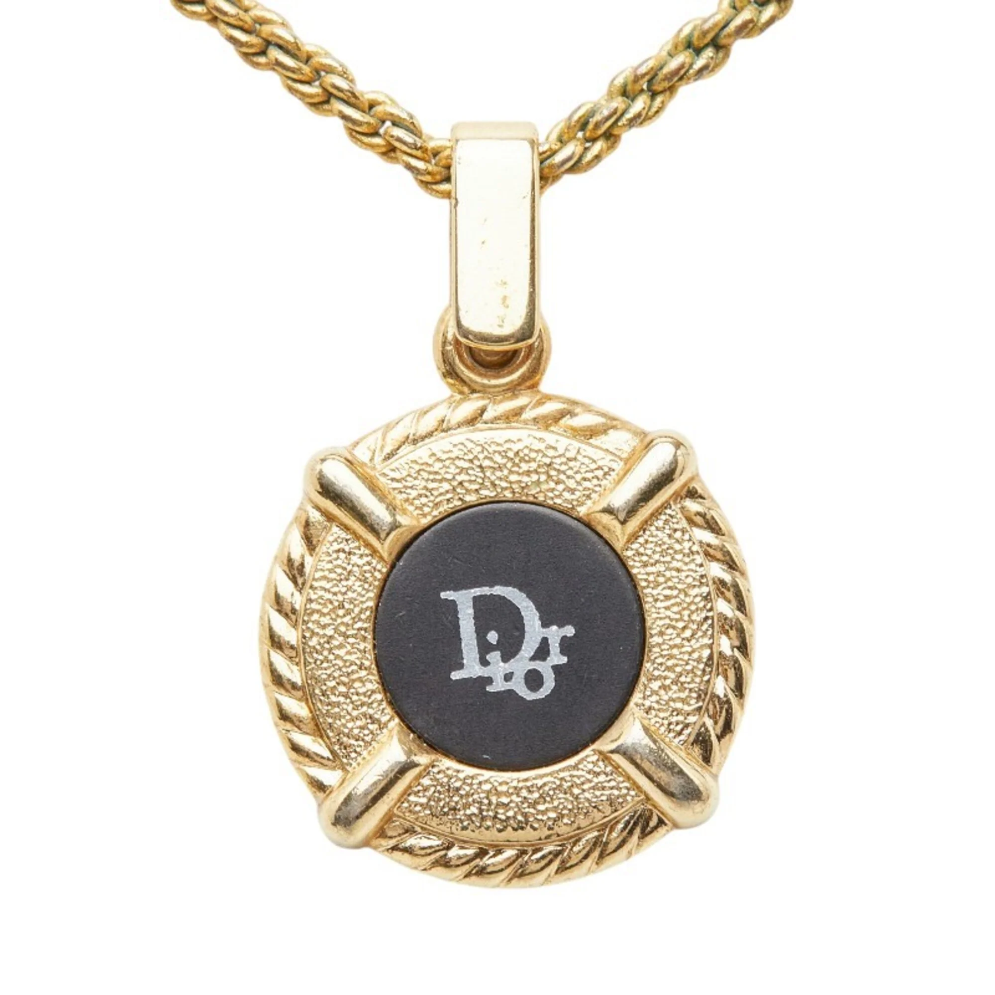 Pendant Necklace Gold and Black Plated - Image 2