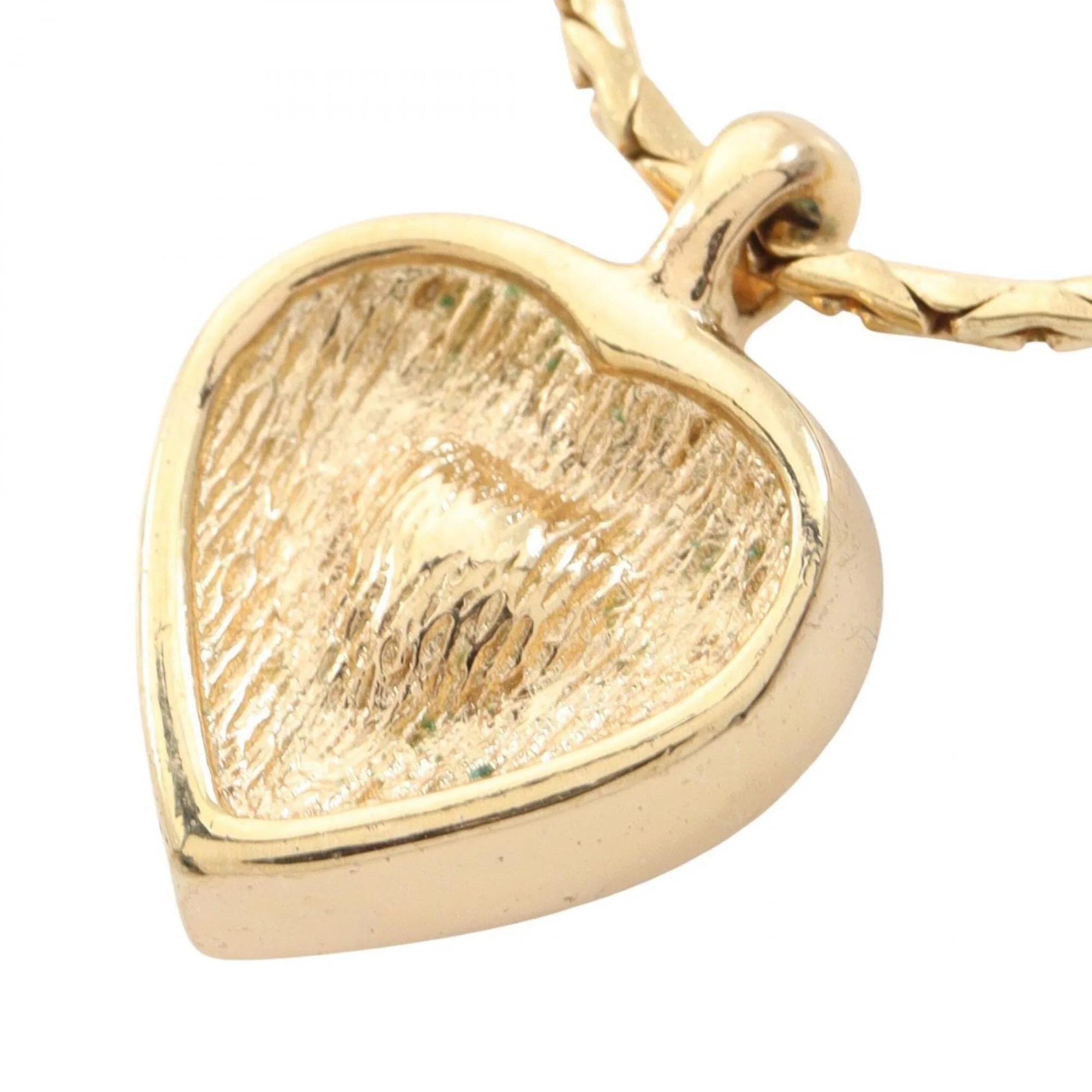 Pendant Necklace Gold and Rhinestone - Image 2