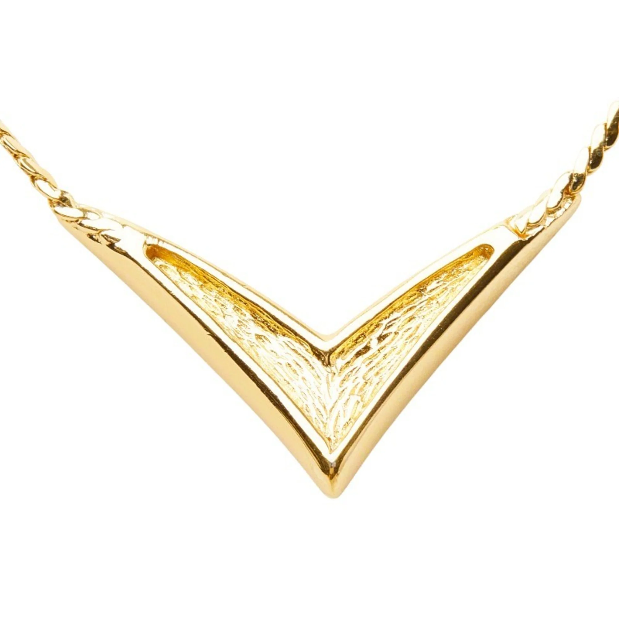 Pendant Necklace Gold and Rhinestone - Image 3