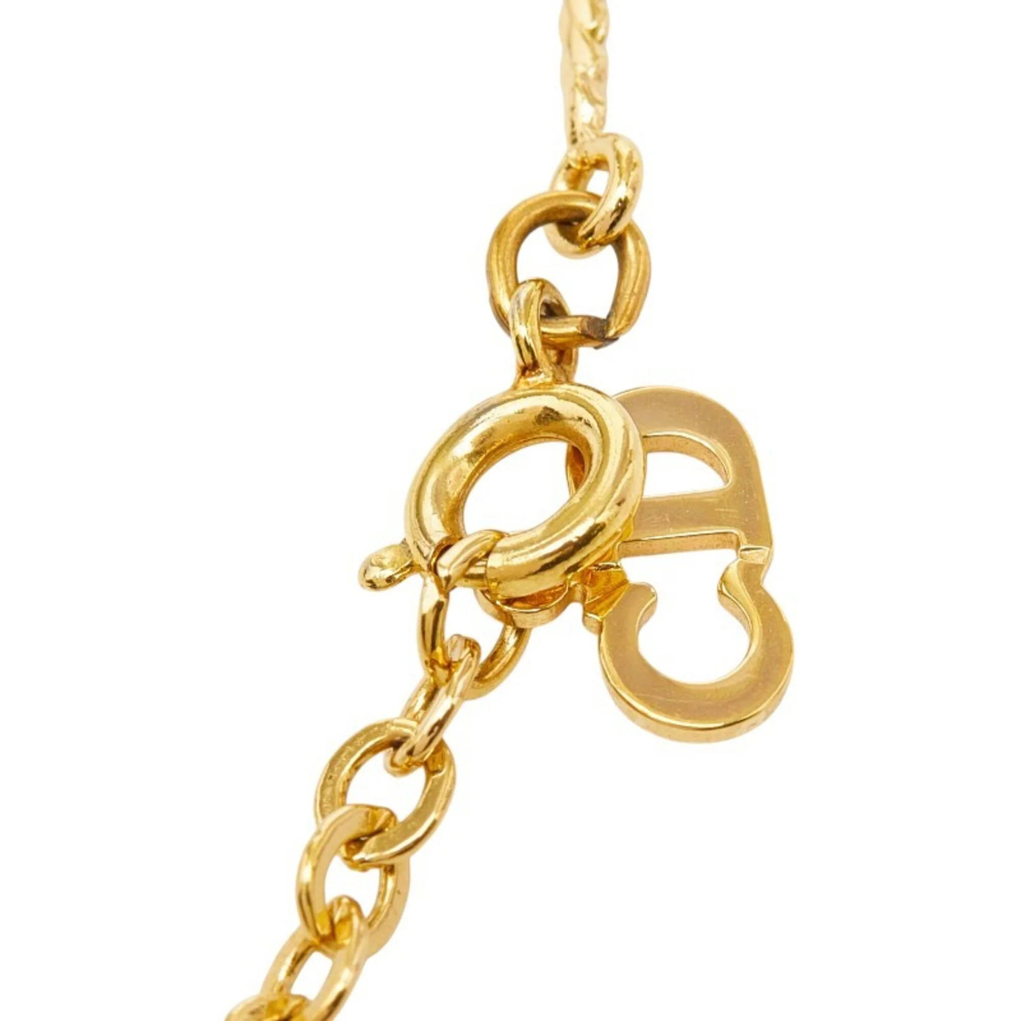 Pendant Necklace Gold and Rhinestone - Image 5
