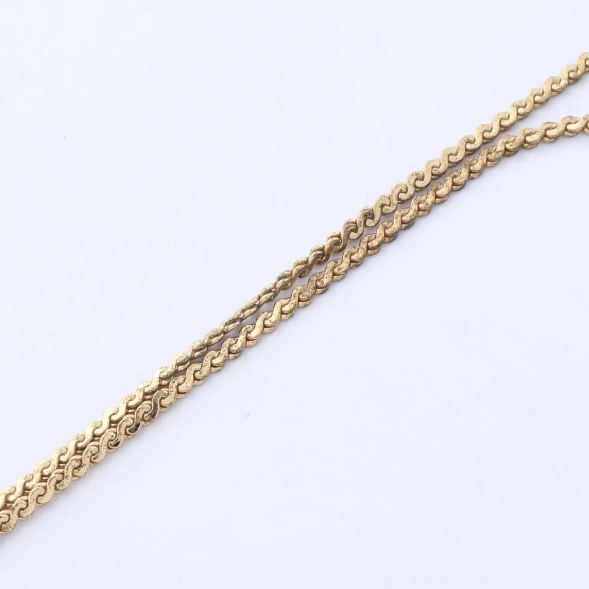 Pendant Necklace Gold and Rhinestone - Image 6