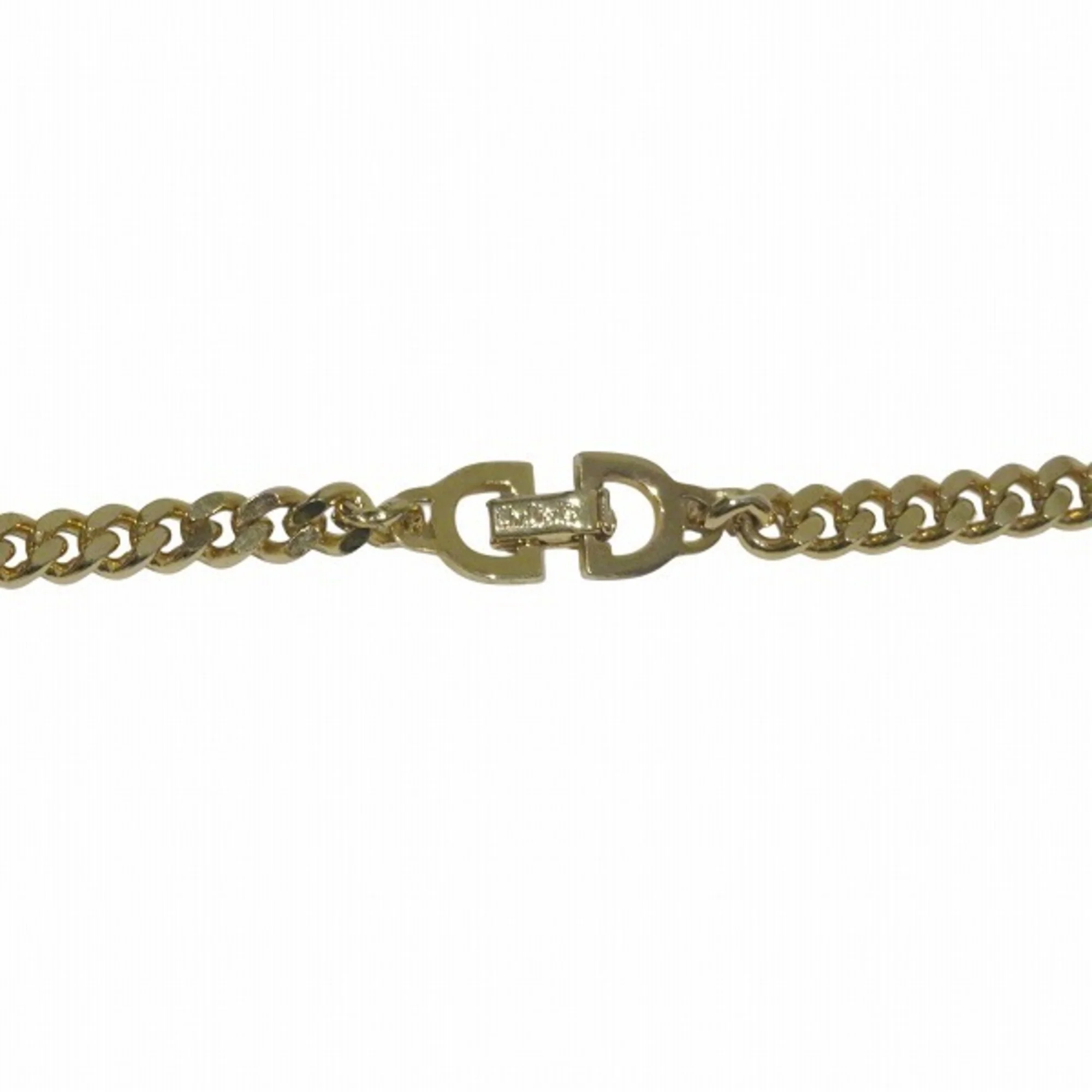 Pendant Necklace Gold GP Long Chain Motif - Image 2