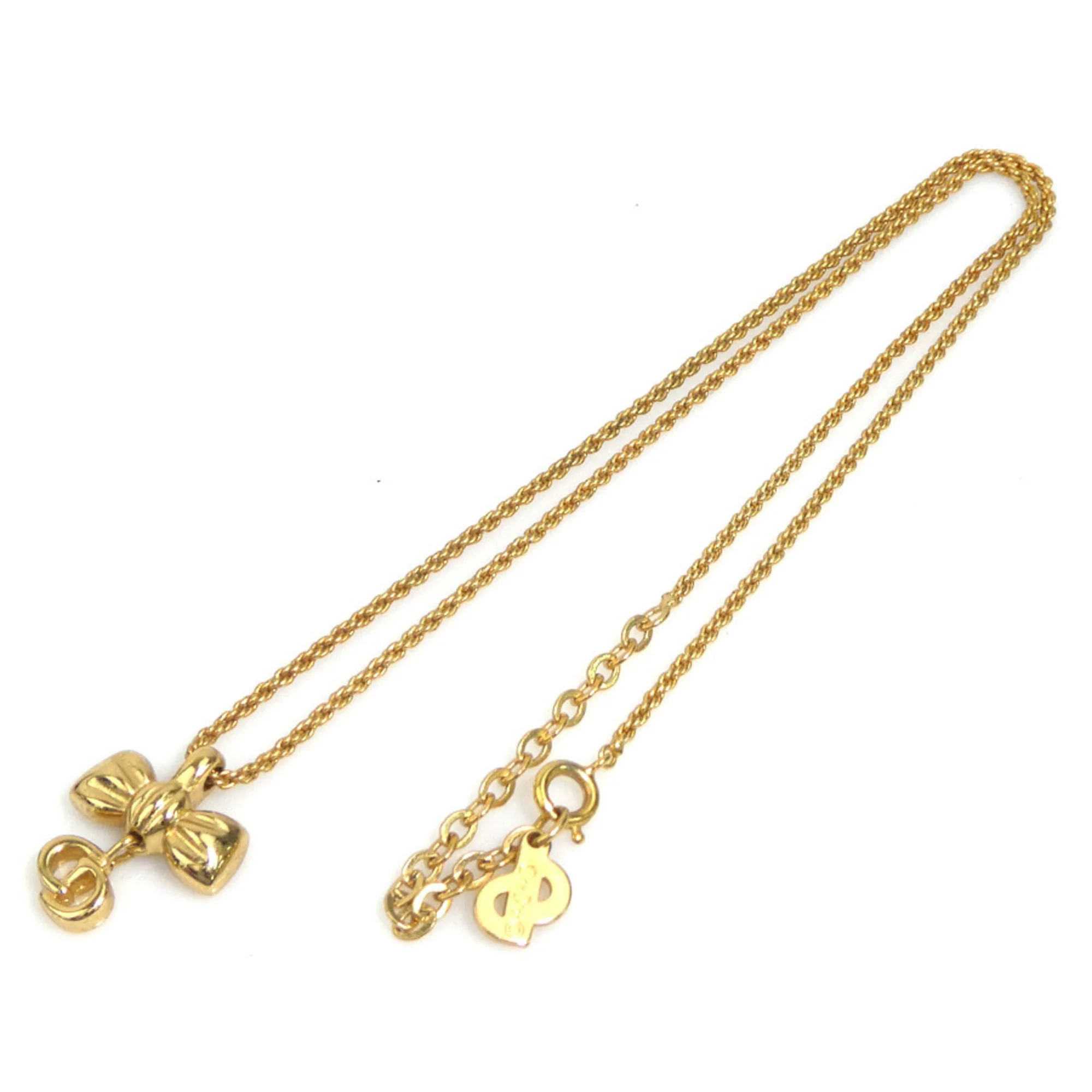 Pendant Necklace Gold Metal - Image 8