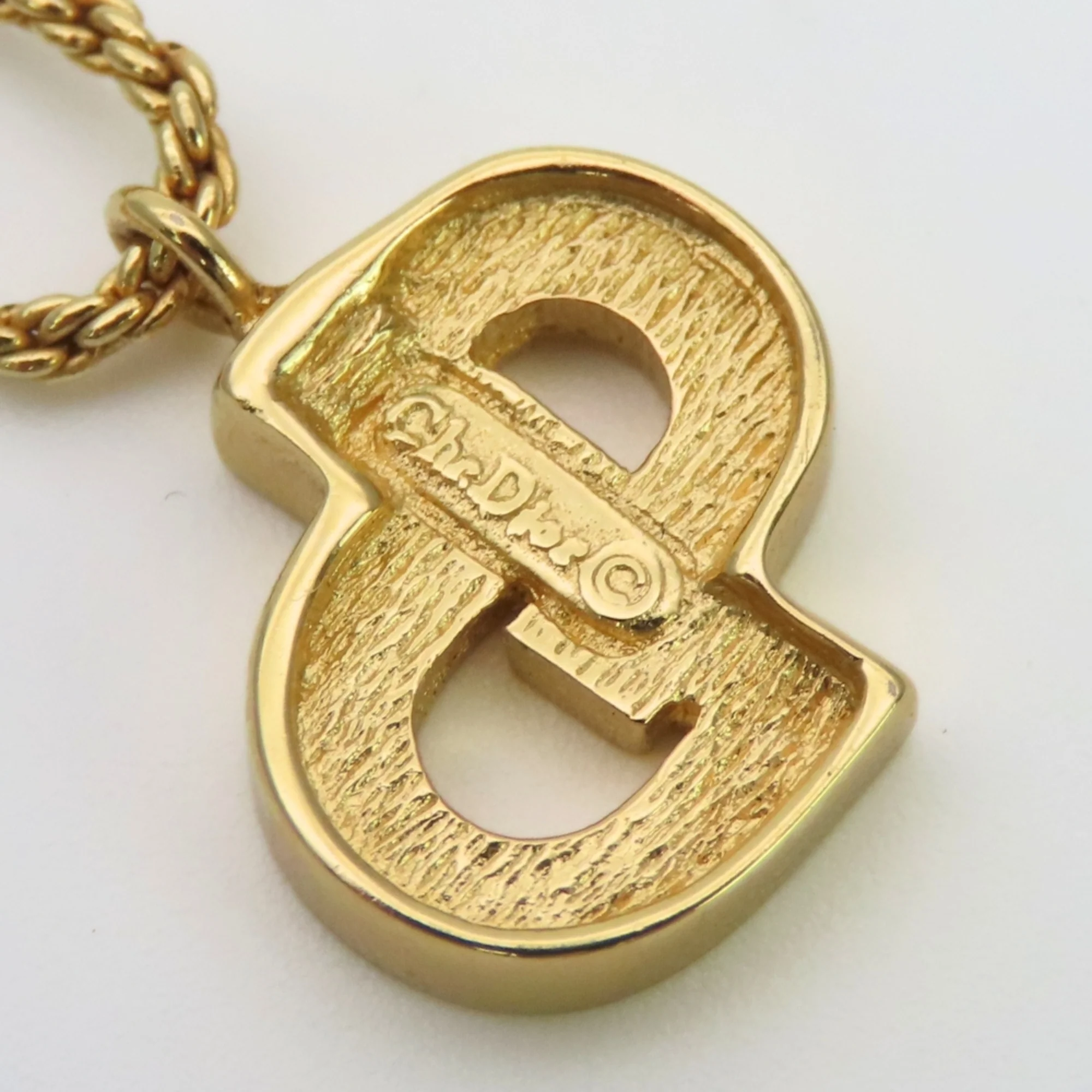 Pendant Necklace Gold Metal with Rhinestone - Image 6