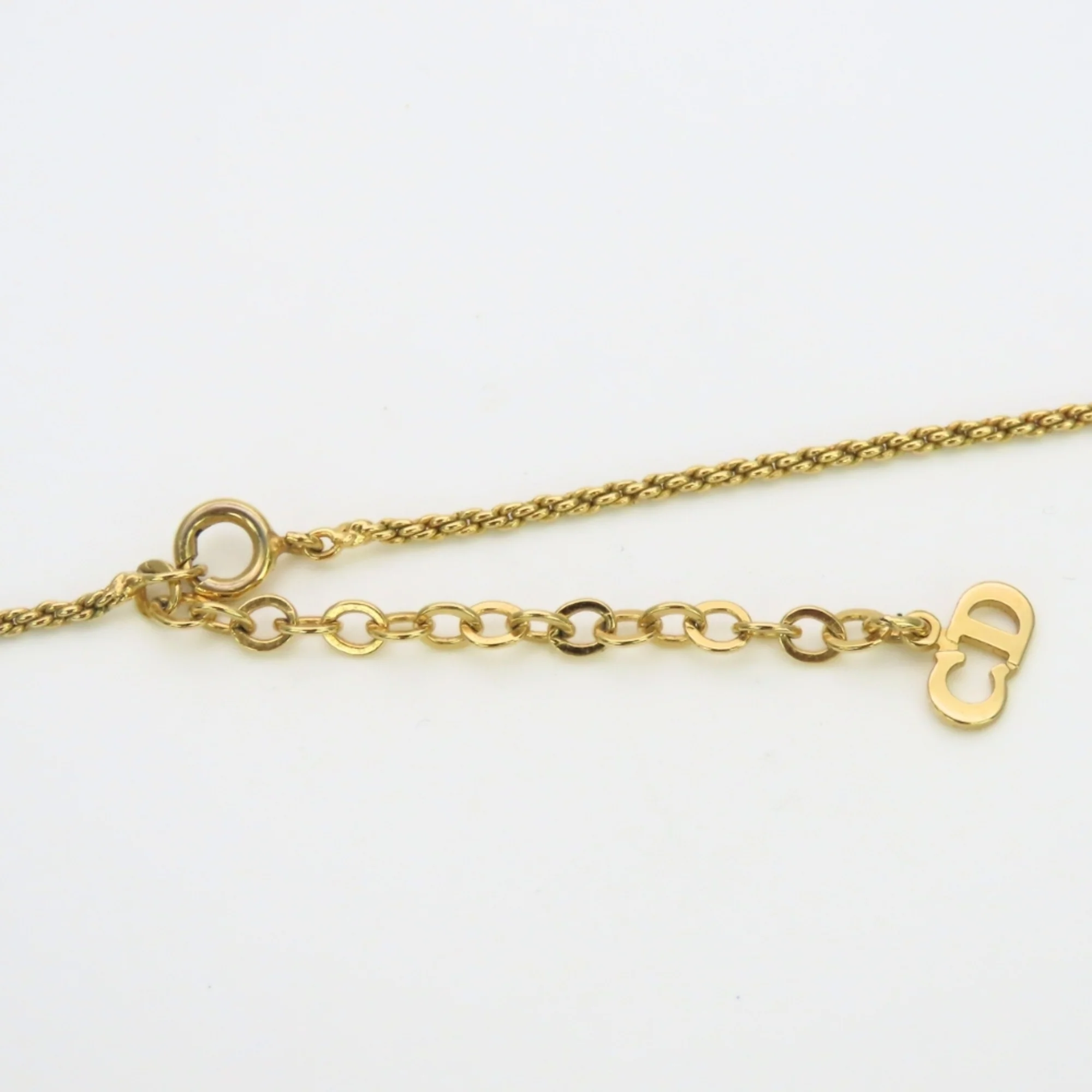 Pendant Necklace Gold Metal with Rhinestone - Image 8