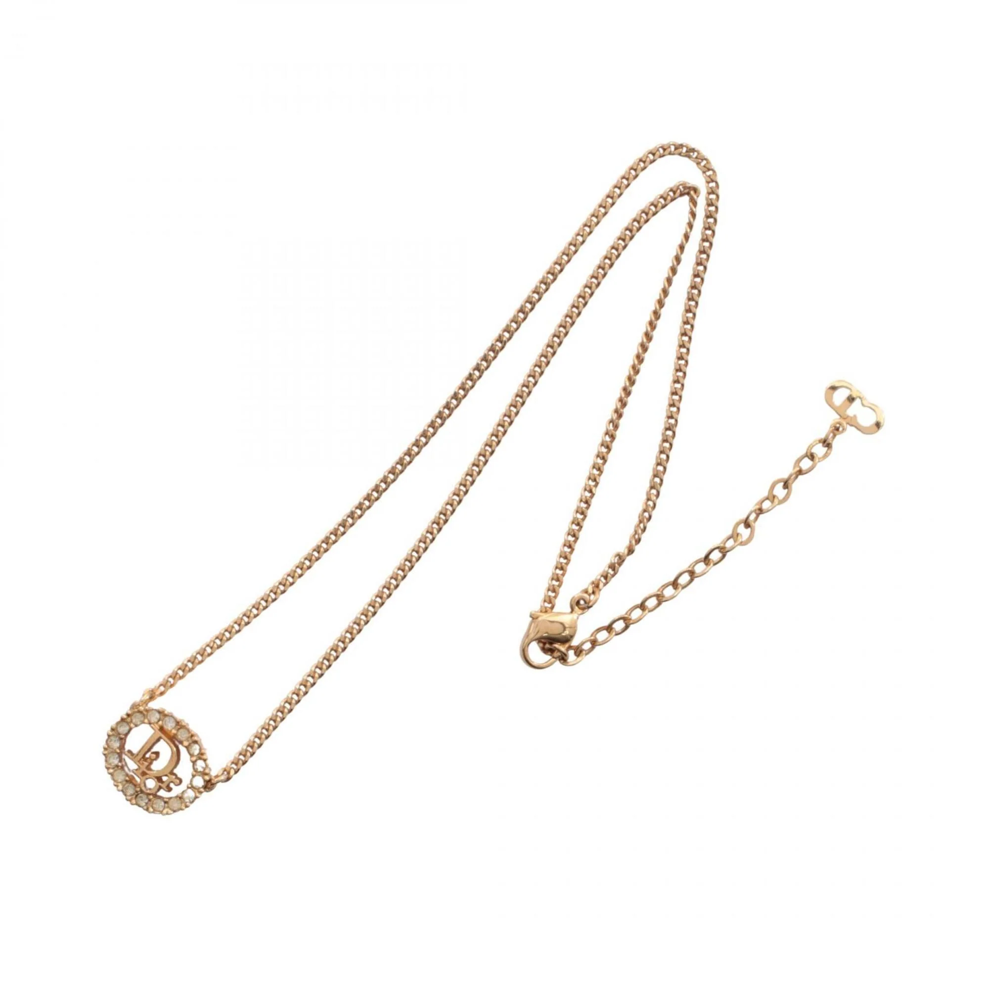 Pendant Necklace Gold Plated with Rhinestone - Image 3