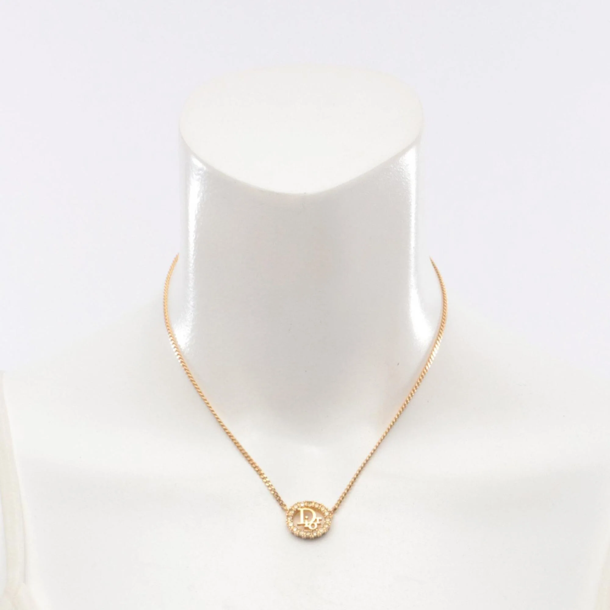 Pendant Necklace Gold Plated with Rhinestone - Image 5