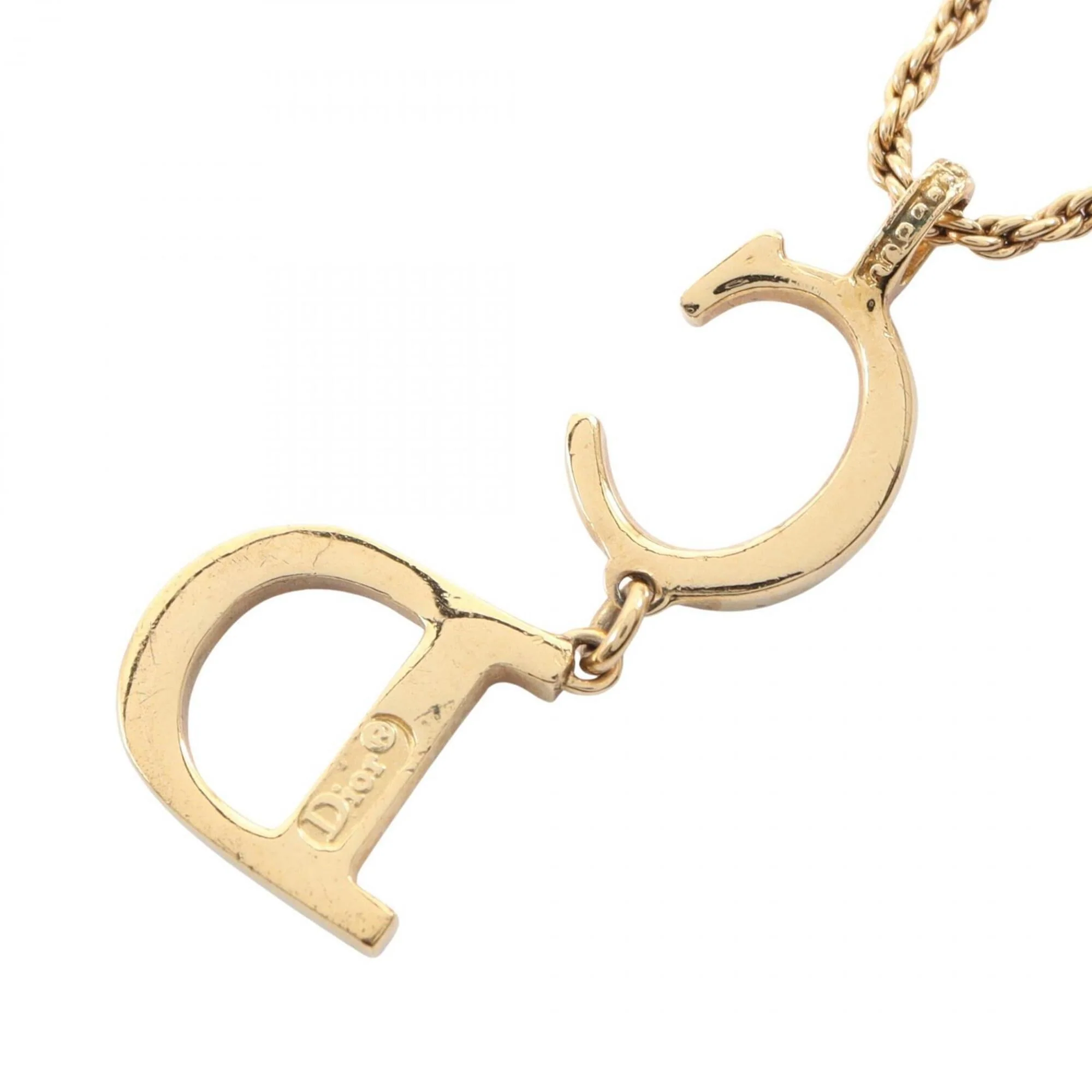 Pendant Necklace Gold Plated with Rhinestone - Image 2
