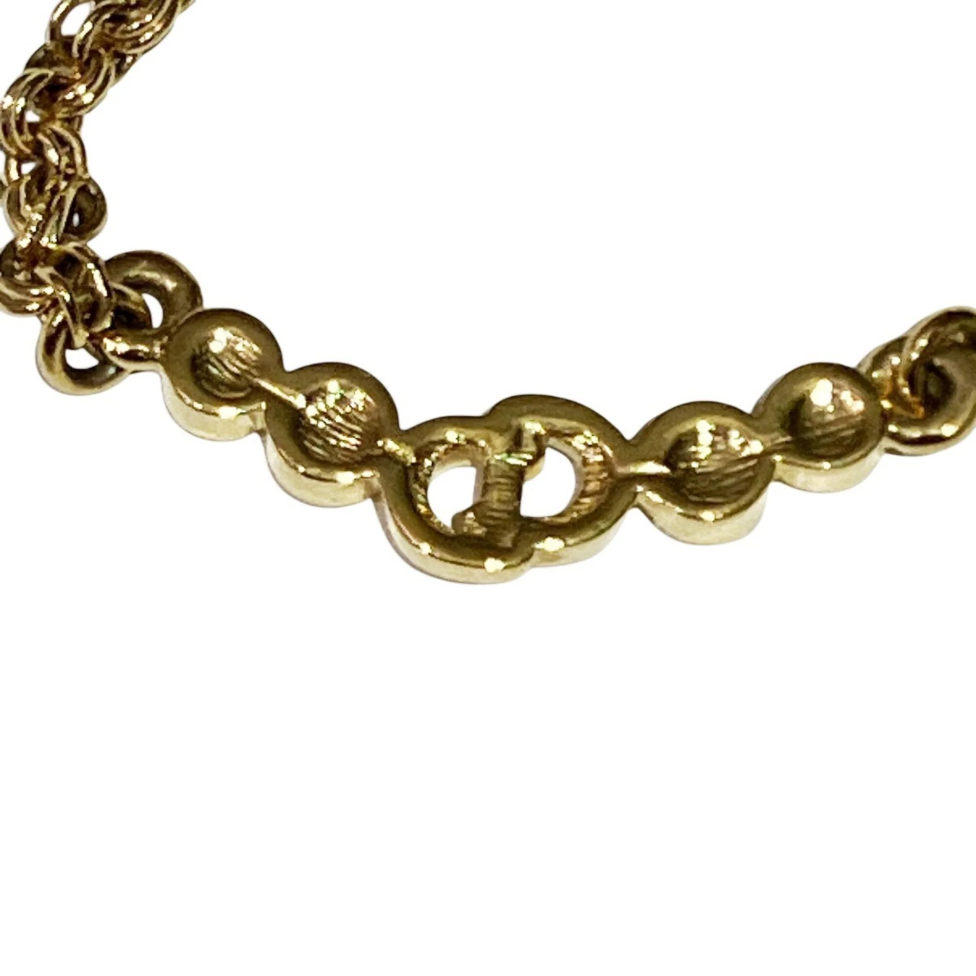 Pendant Necklace Gold with Rhinestone - Image 4