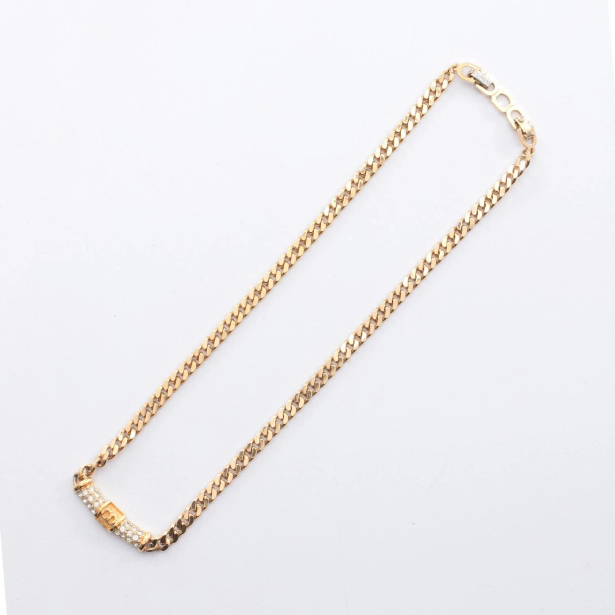 Pendant Necklace Gold With Rhinestone - Image 3