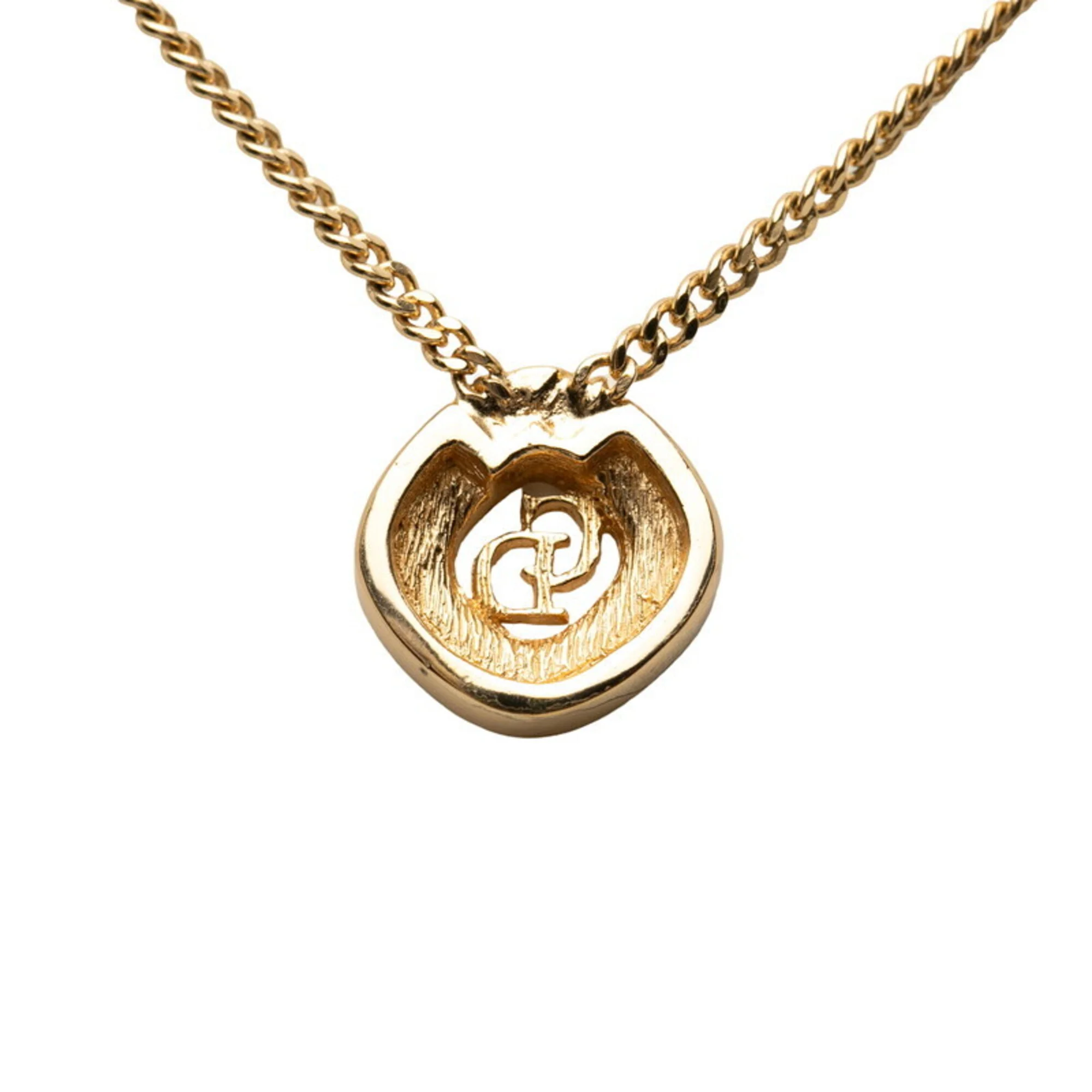Pendant Necklace Gold With Rhinestone - Image 2