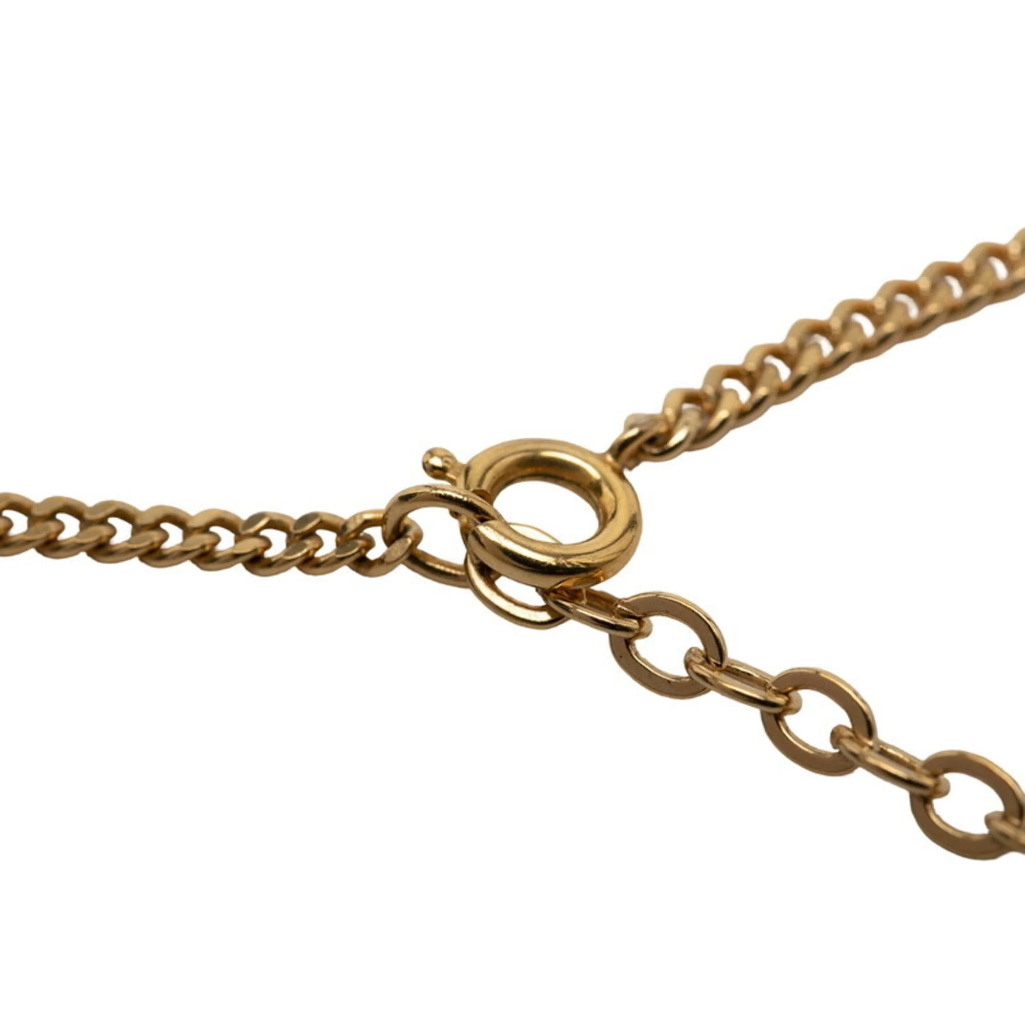 Pendant Necklace Gold With Rhinestone - Image 3